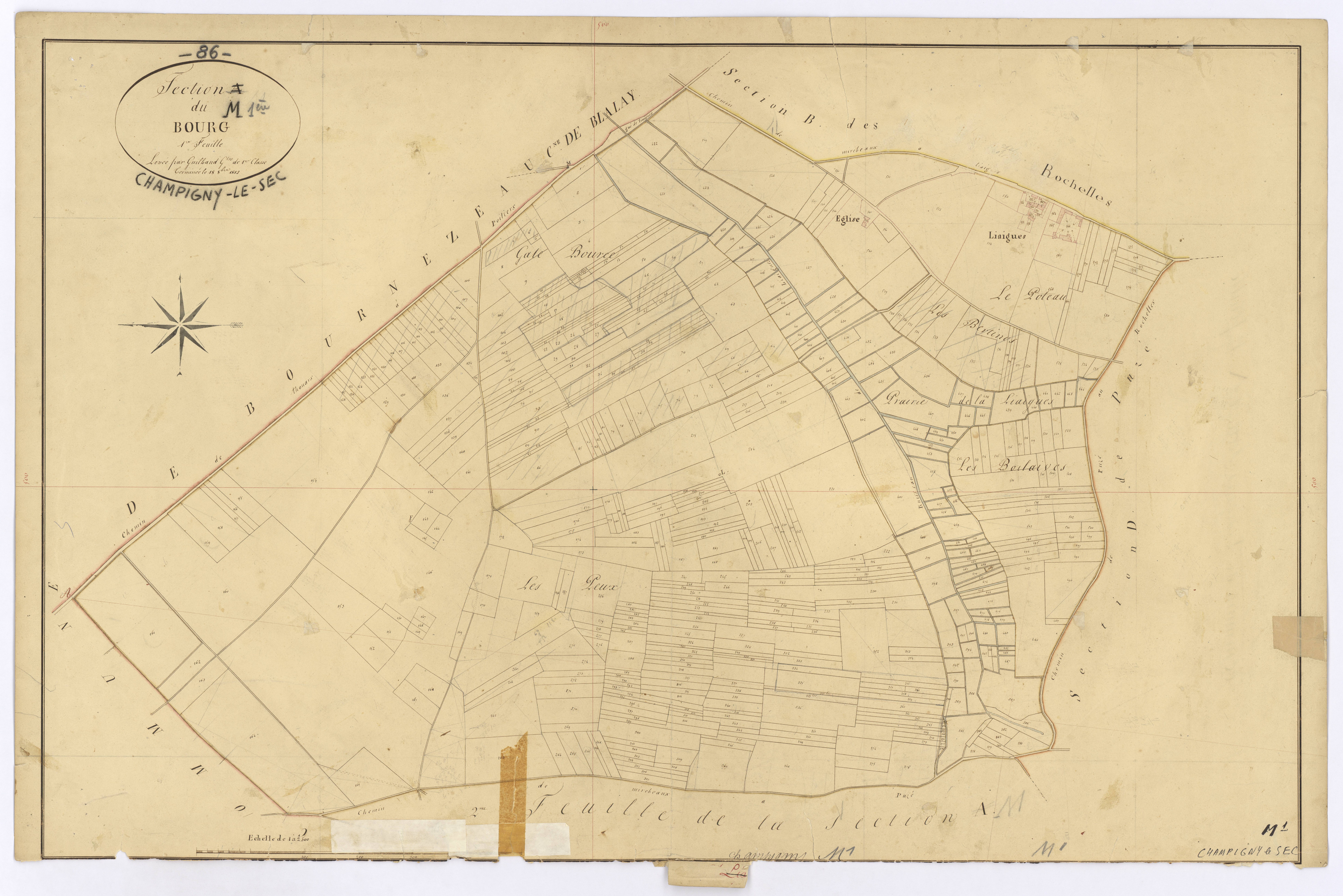 Champigny-le-Sec - FRAD086_cadastre Plans 