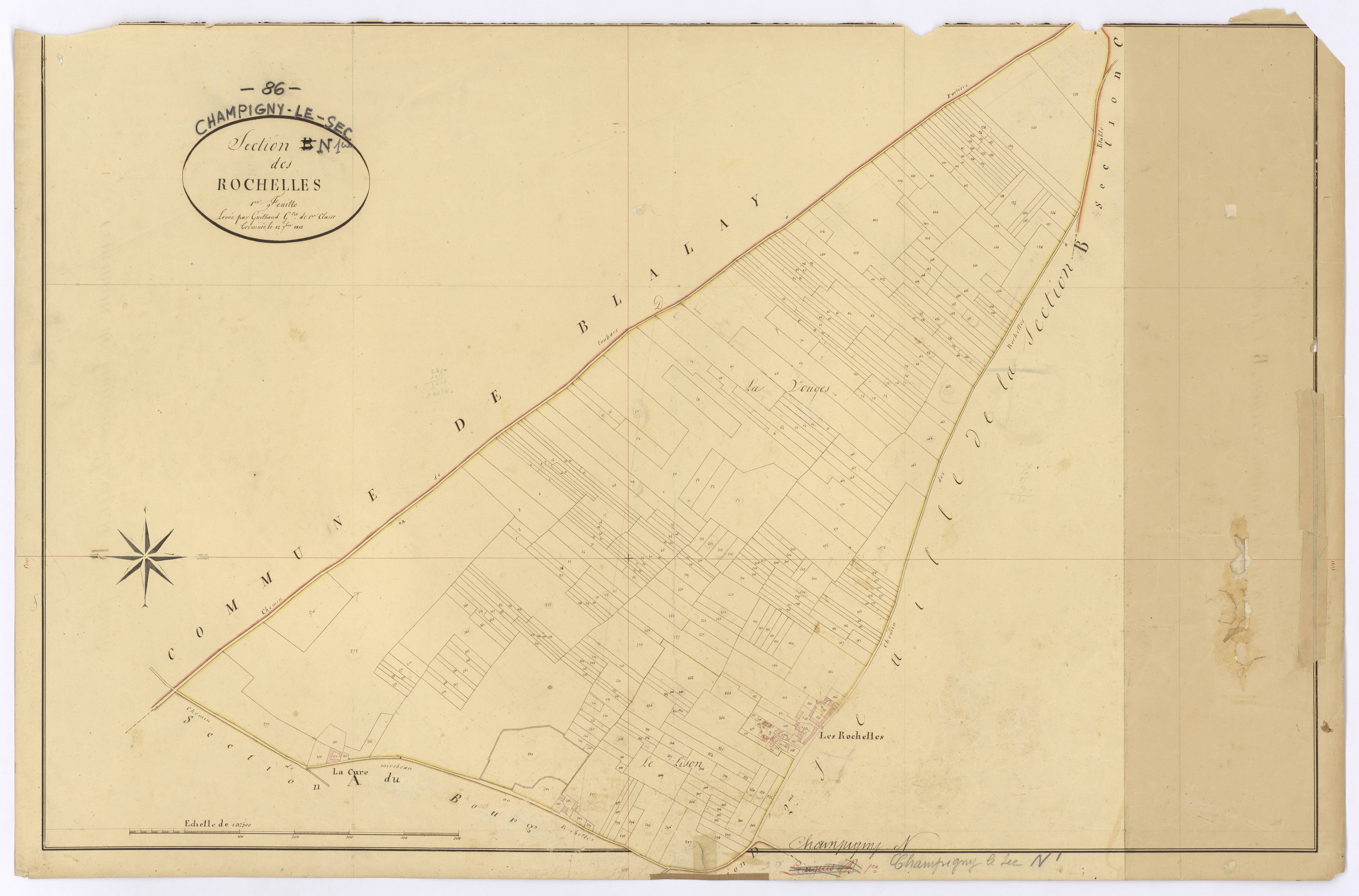 Champigny-le-Sec - FRAD086_cadastre Plans 