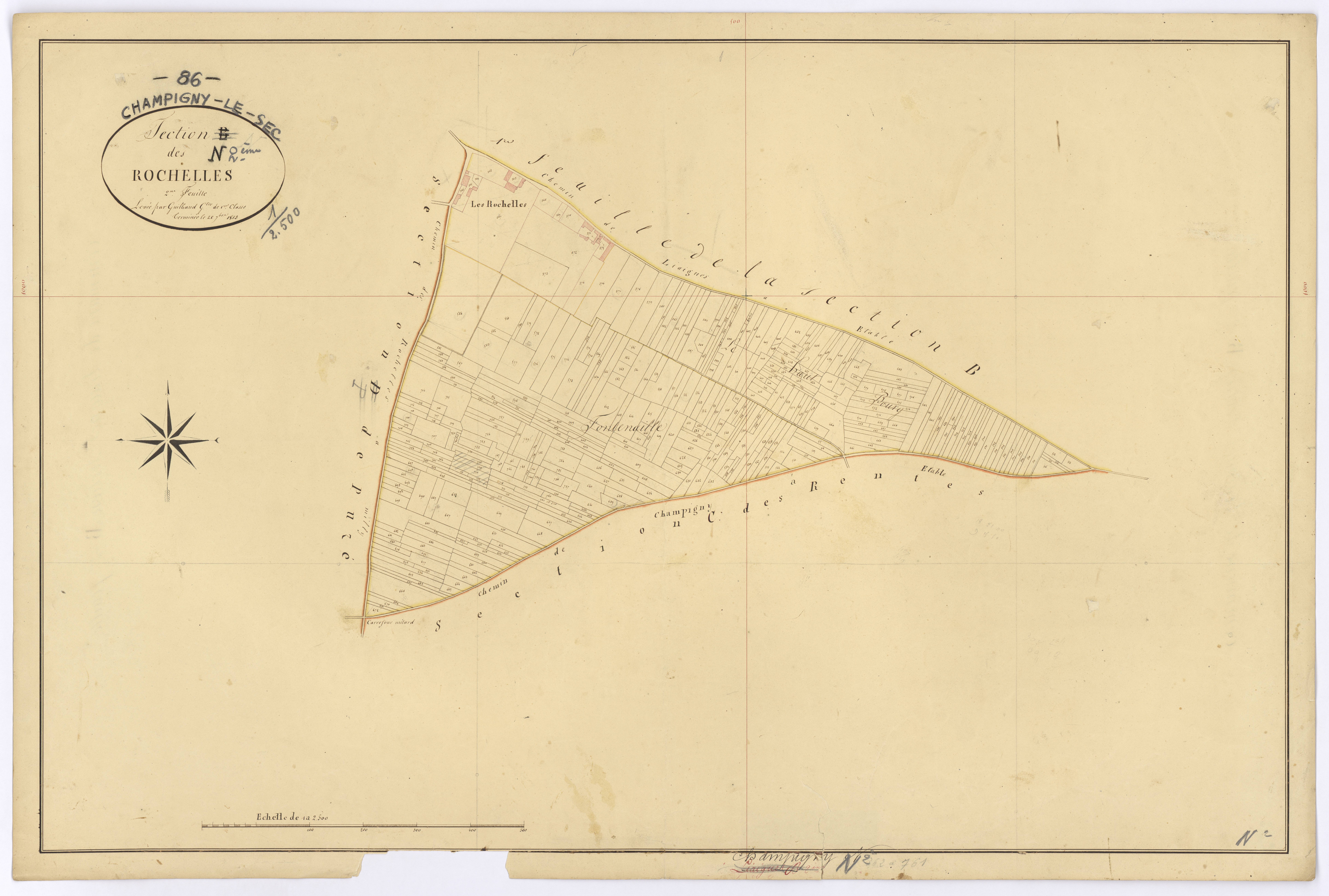 Champigny-le-Sec - FRAD086_cadastre Plans 