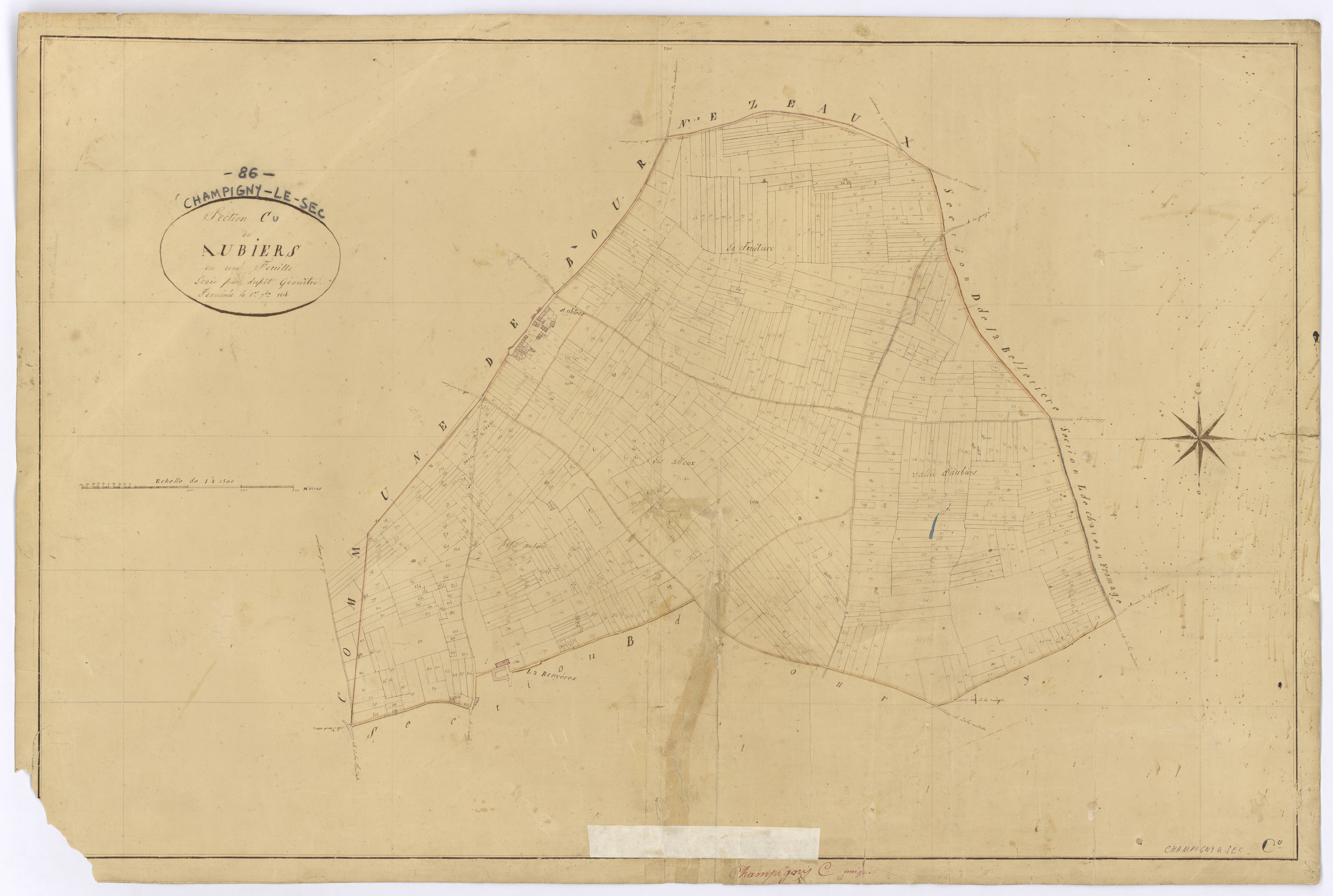 Champigny-le-Sec - FRAD086_cadastre Plans 