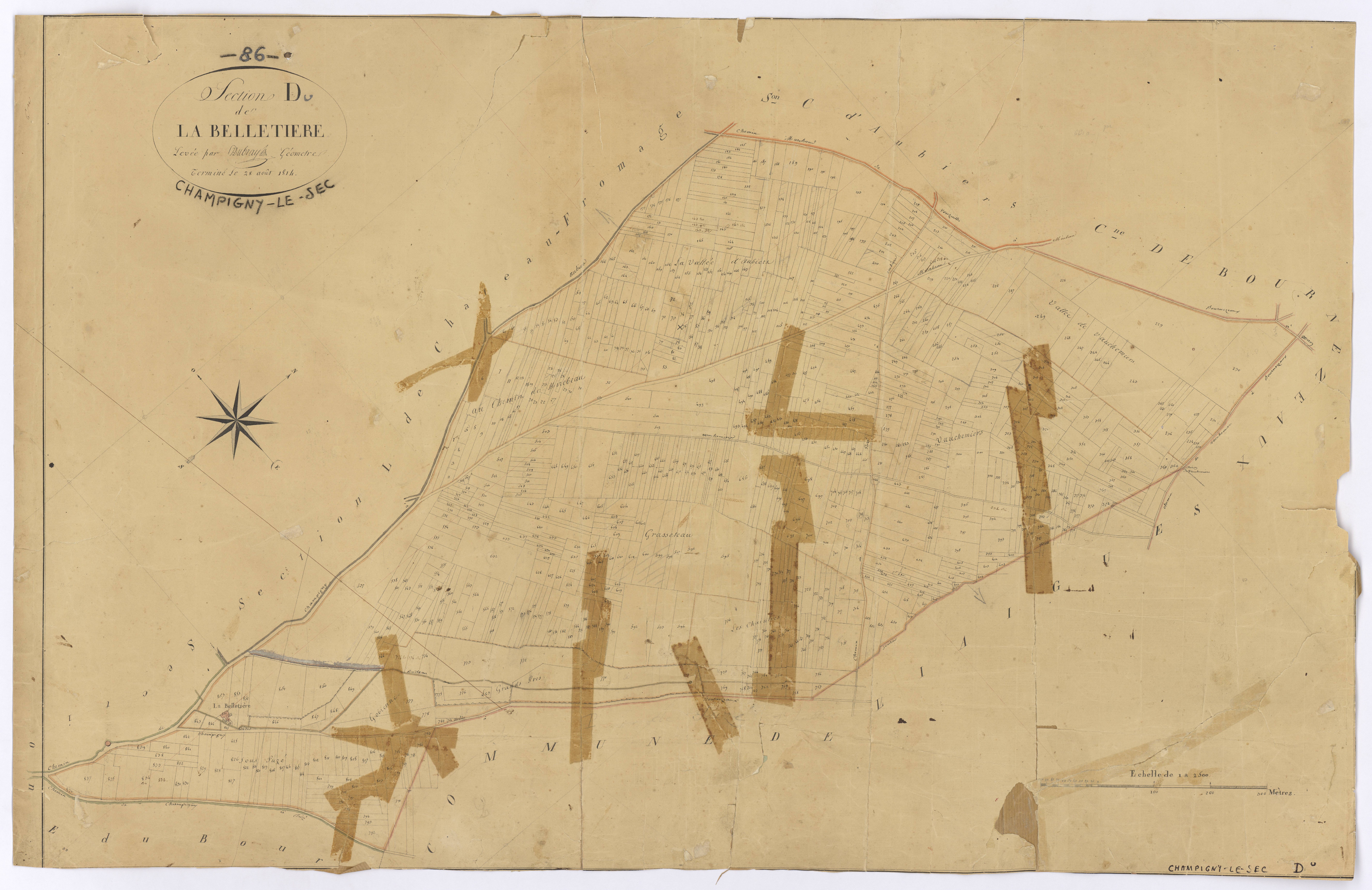 Champigny-le-Sec - FRAD086_cadastre Plans 