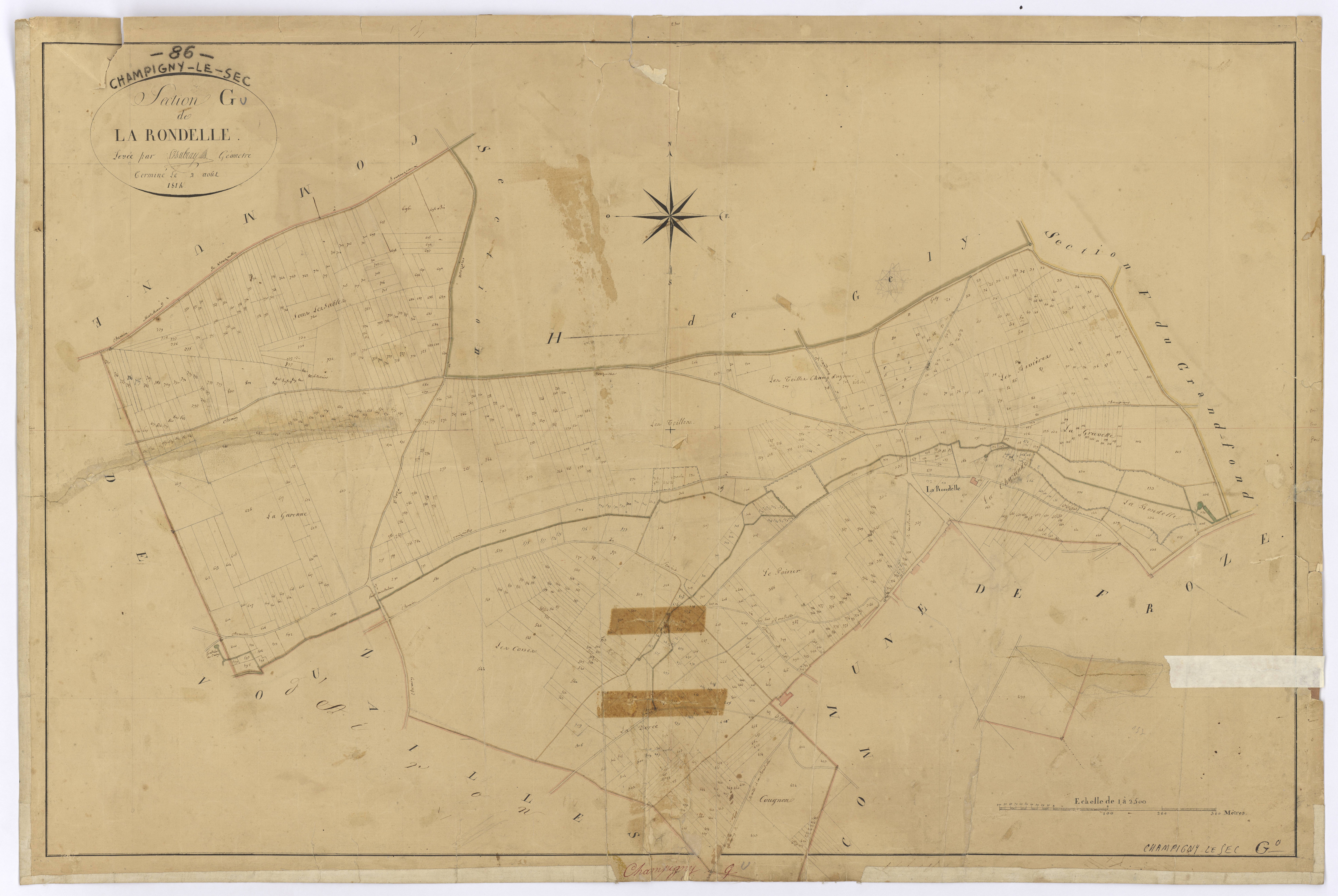 Champigny-le-Sec - FRAD086_cadastre Plans 