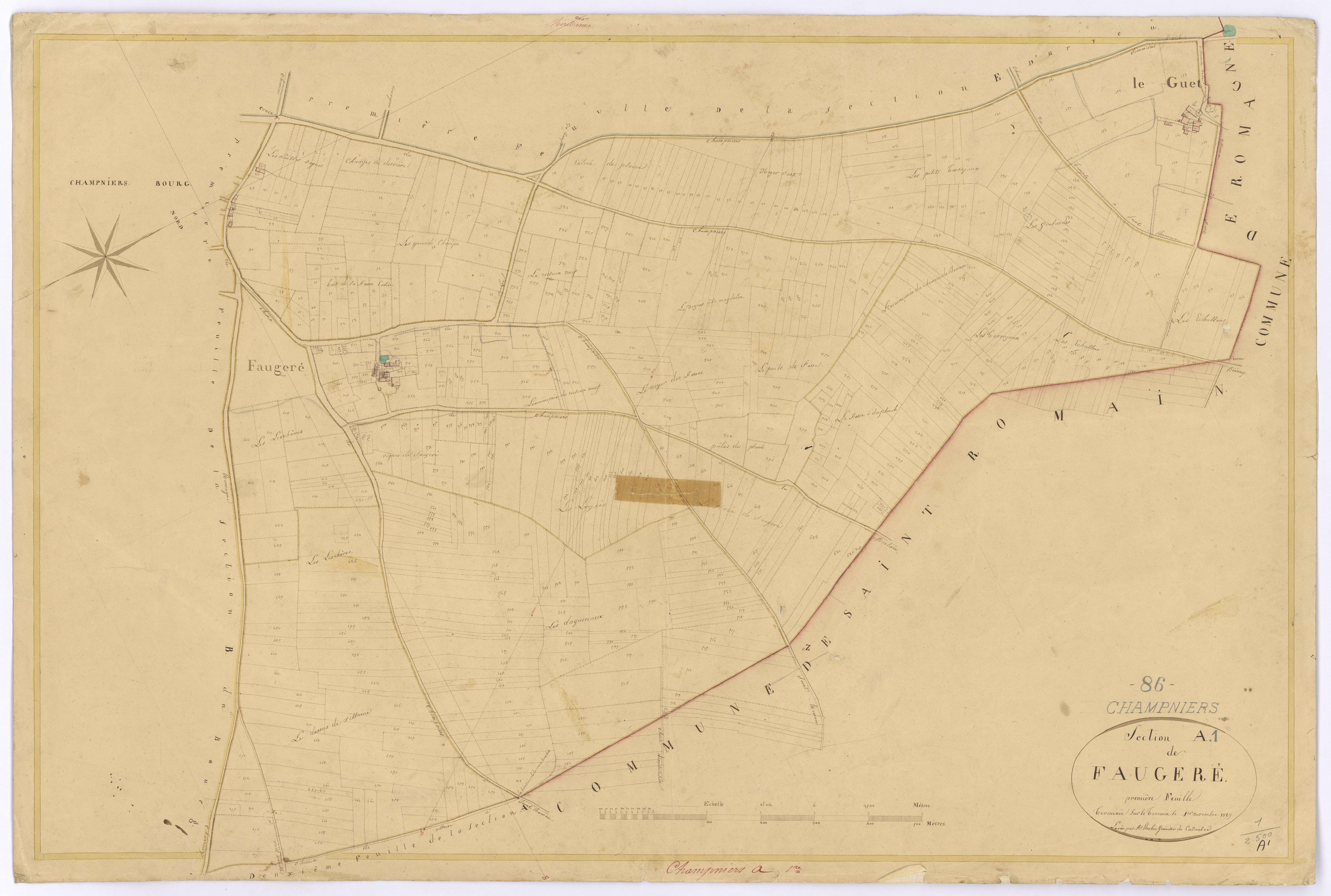 Champniers - FRAD086_cadastre Plans 