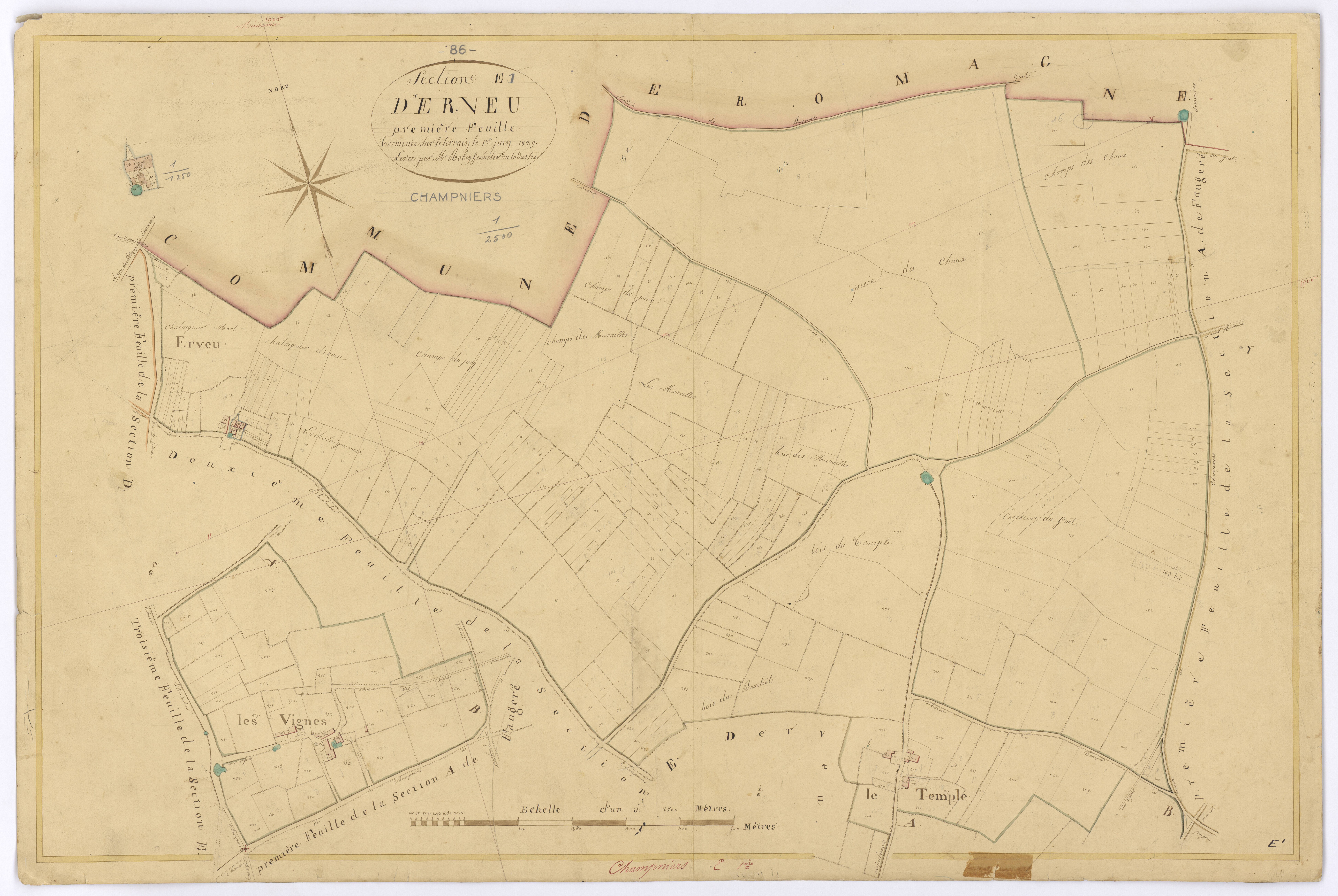 Champniers - FRAD086_cadastre Plans 