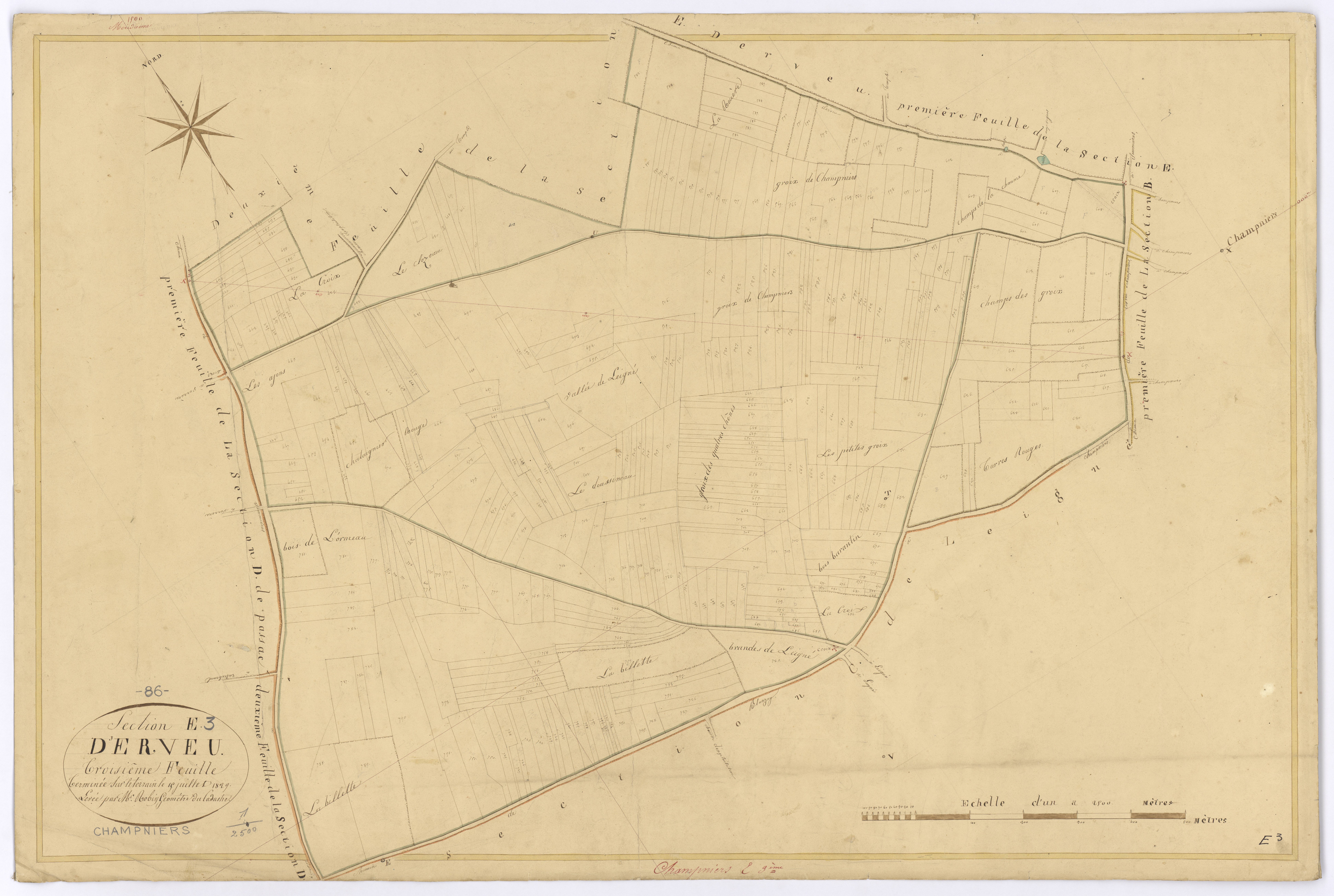 Champniers - FRAD086_cadastre Plans 
