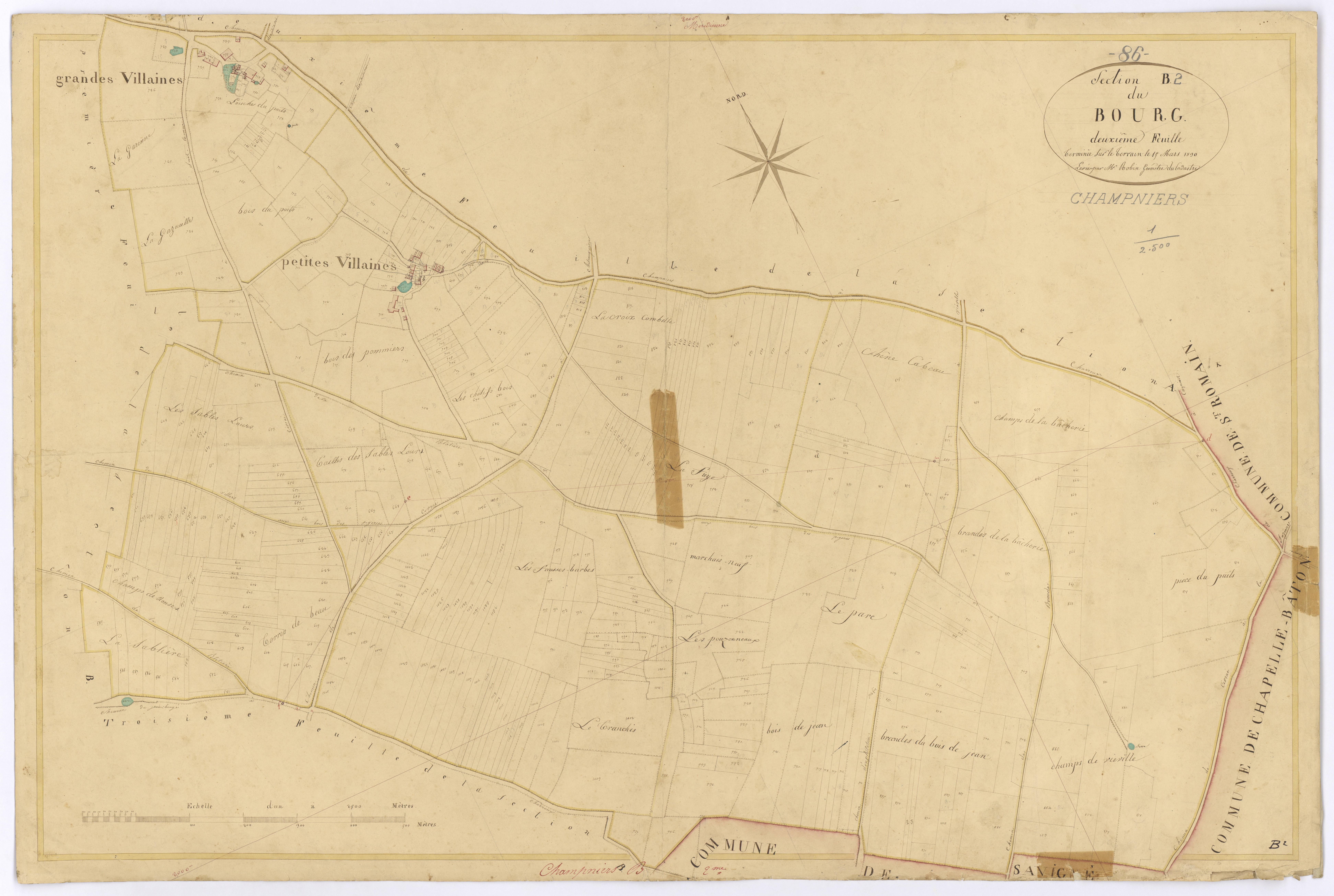 Champniers - FRAD086_cadastre Plans 