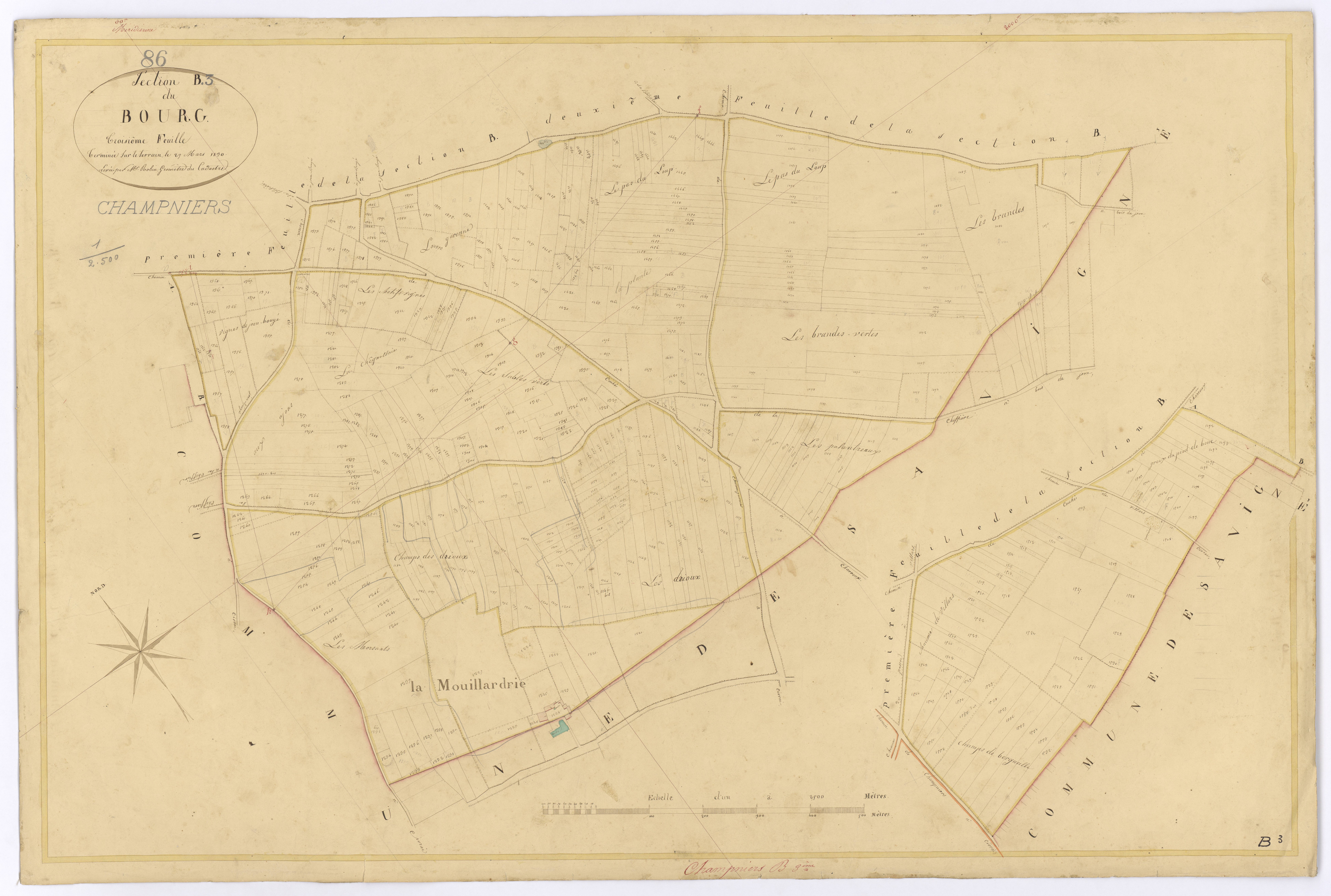 Champniers - FRAD086_cadastre Plans 