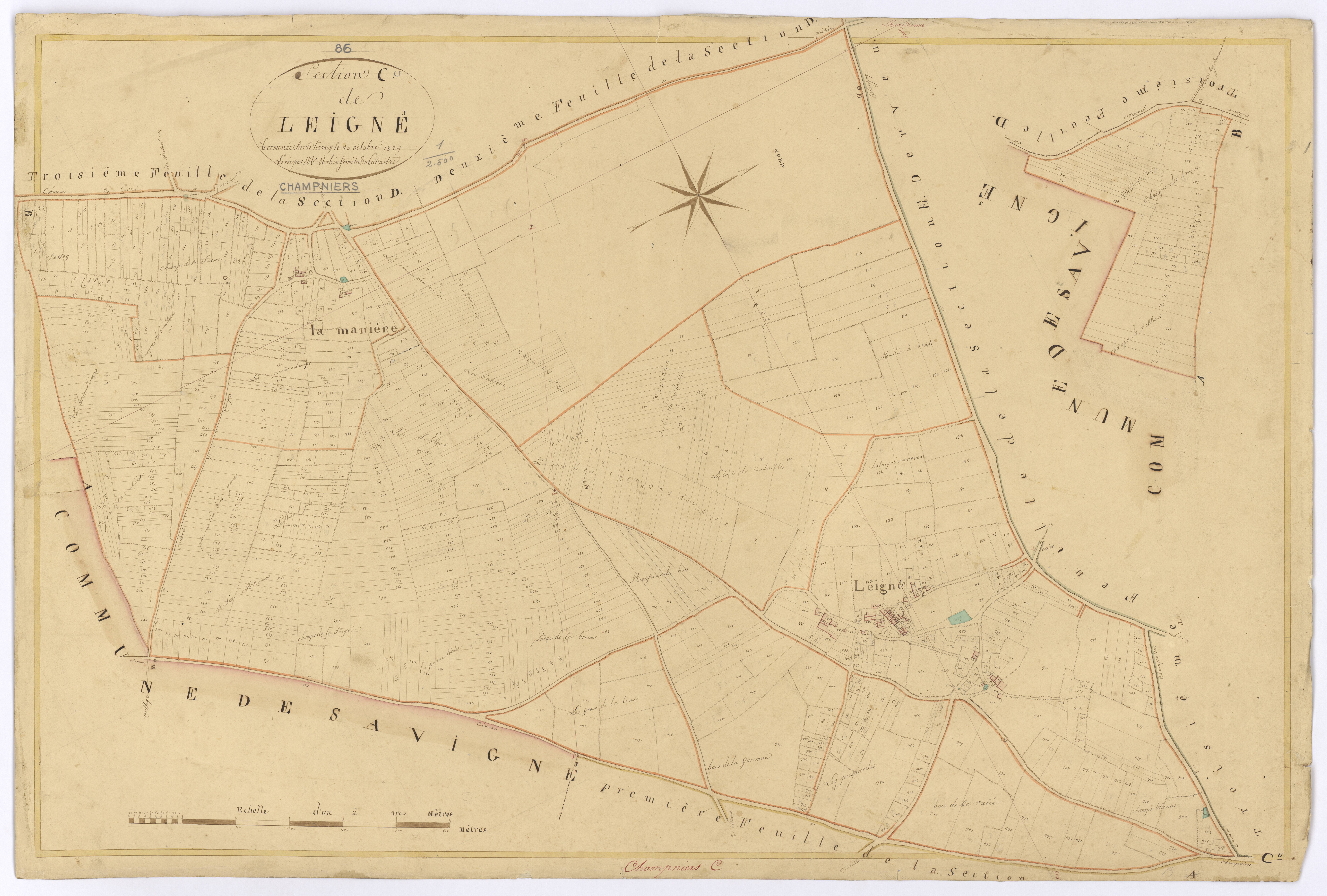 Champniers - FRAD086_cadastre Plans 