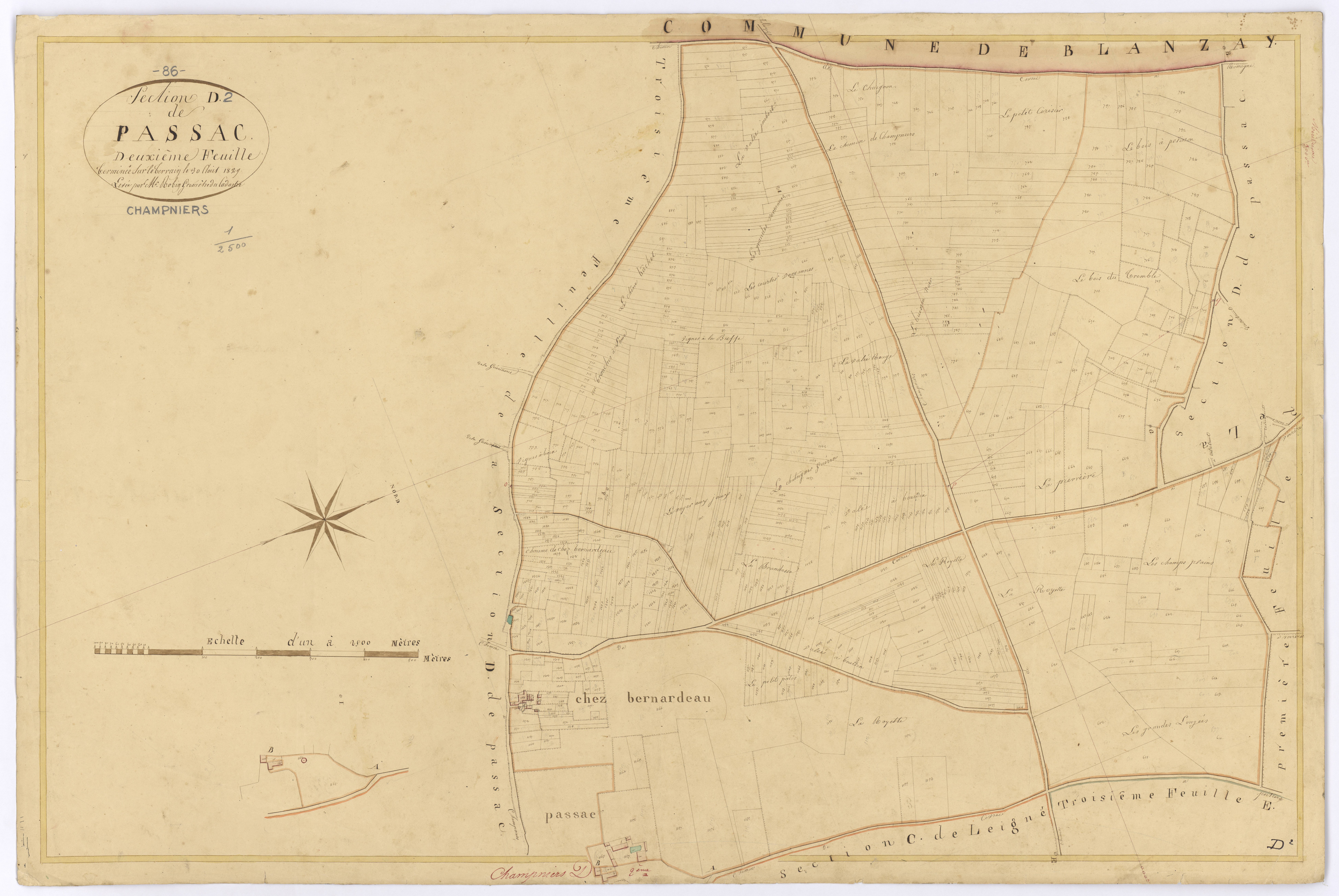 Champniers - FRAD086_cadastre Plans 