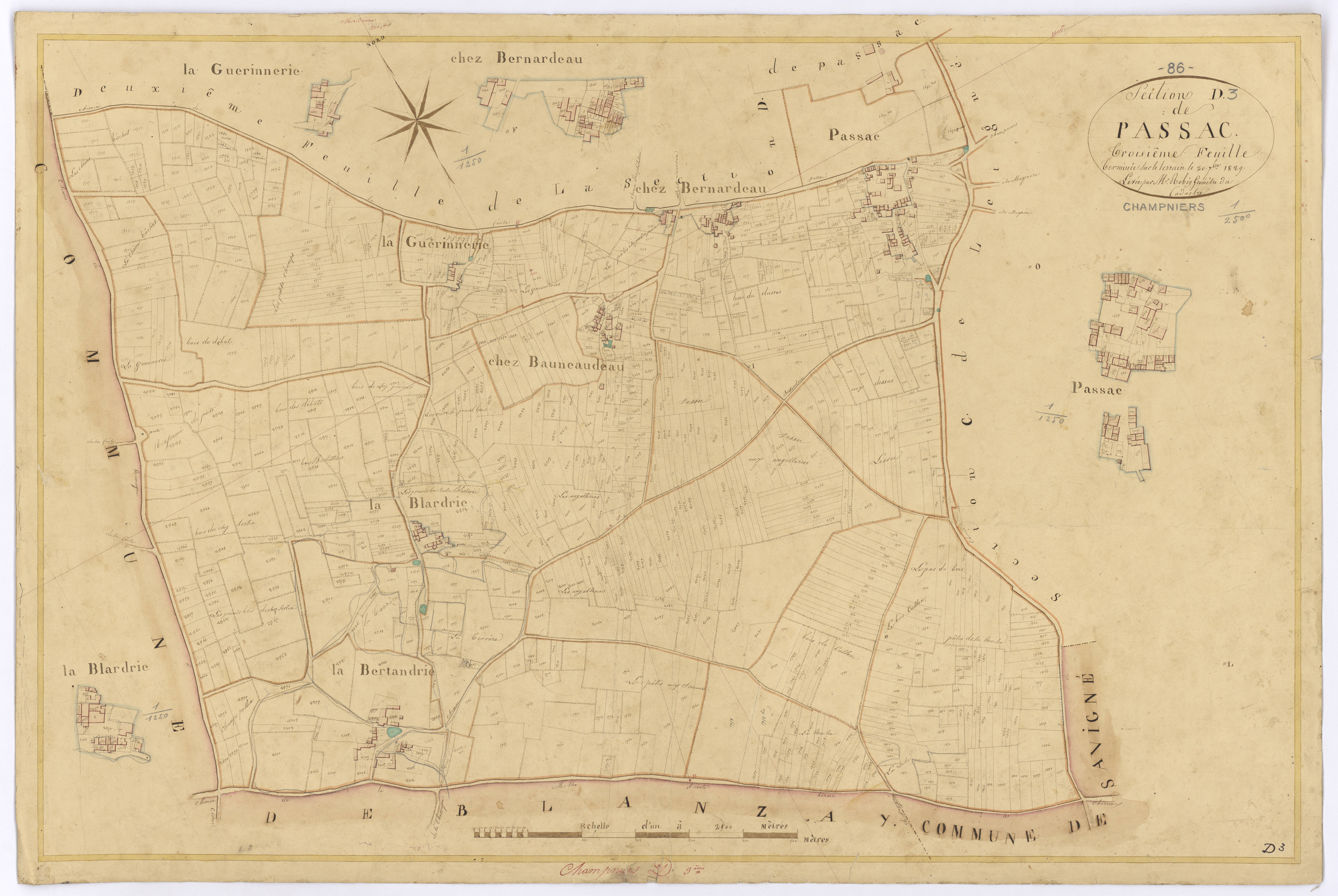 Champniers - FRAD086_cadastre Plans 