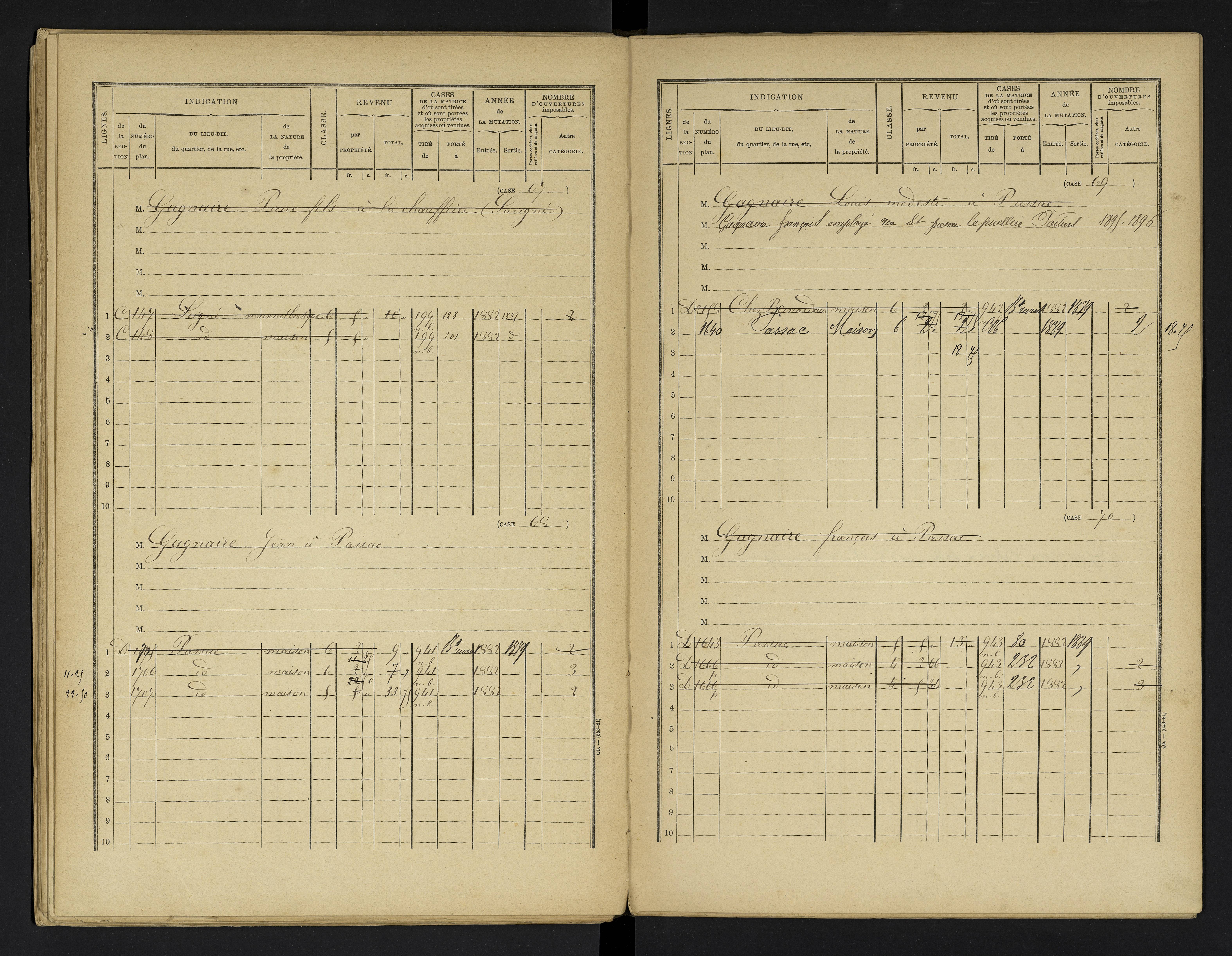 Champniers - FRAD086_cadastre Cases 1-271 