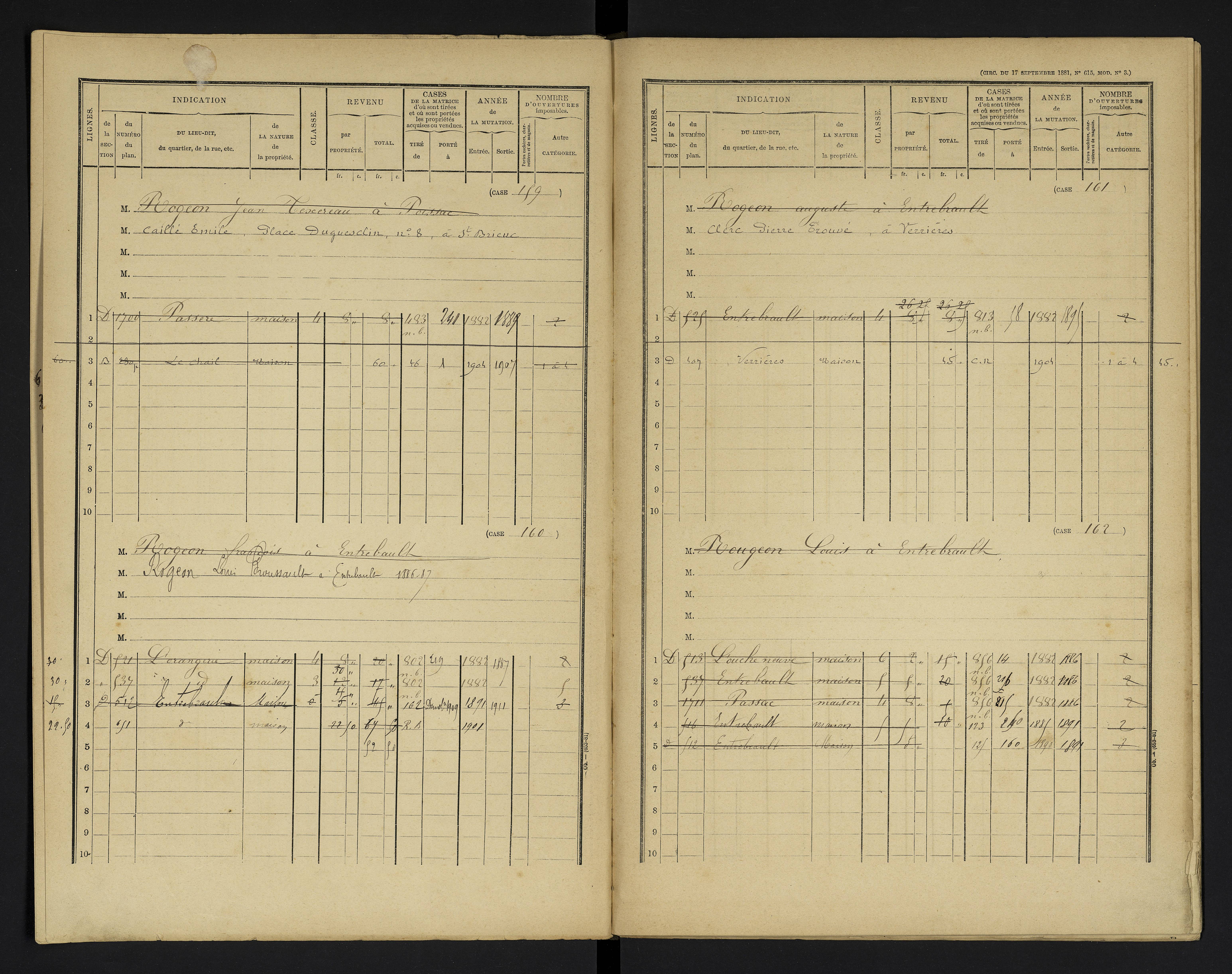 Champniers - FRAD086_cadastre Cases 1-271 