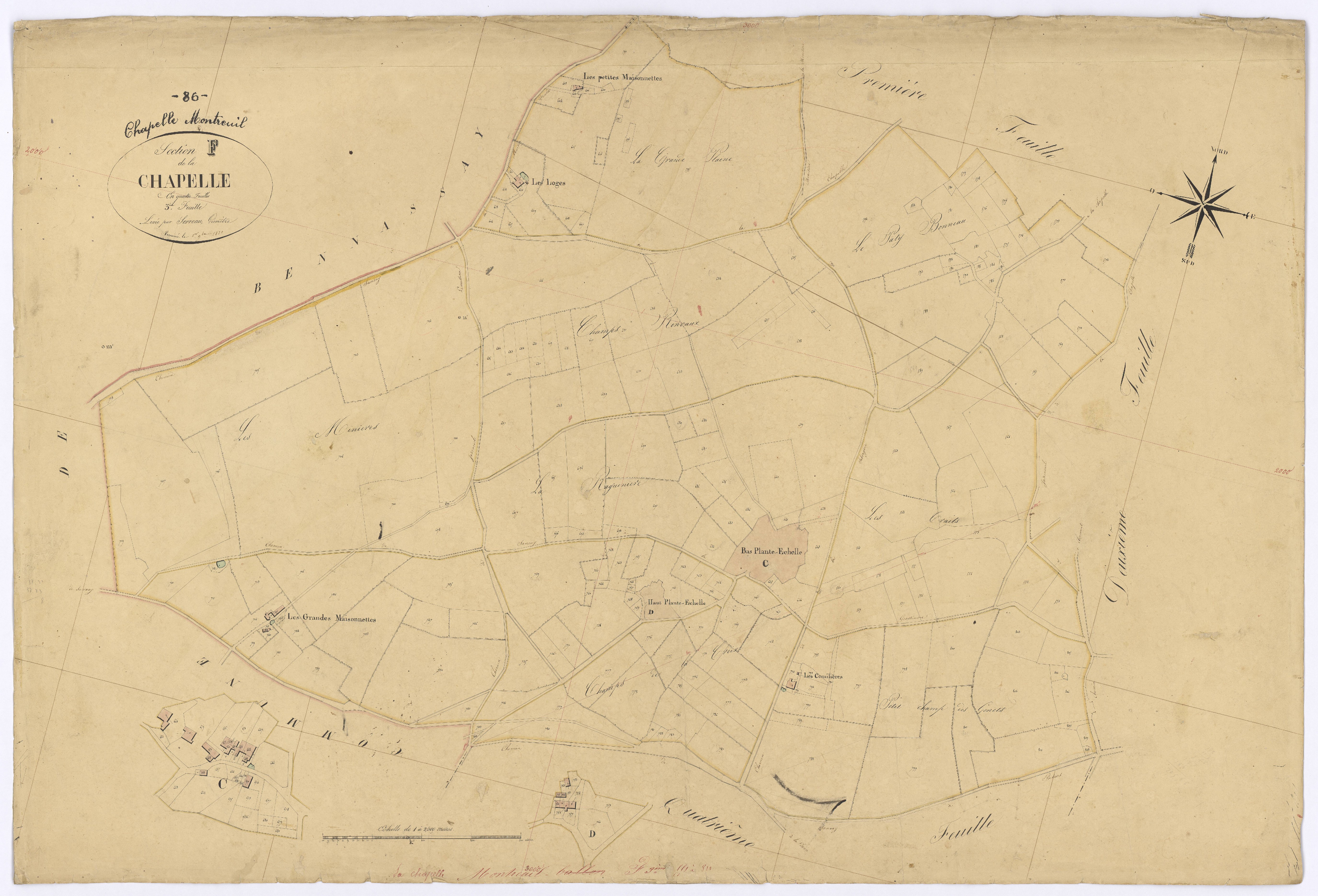 La Chapelle-Montreuil - FRAD086_cadastre Plans 