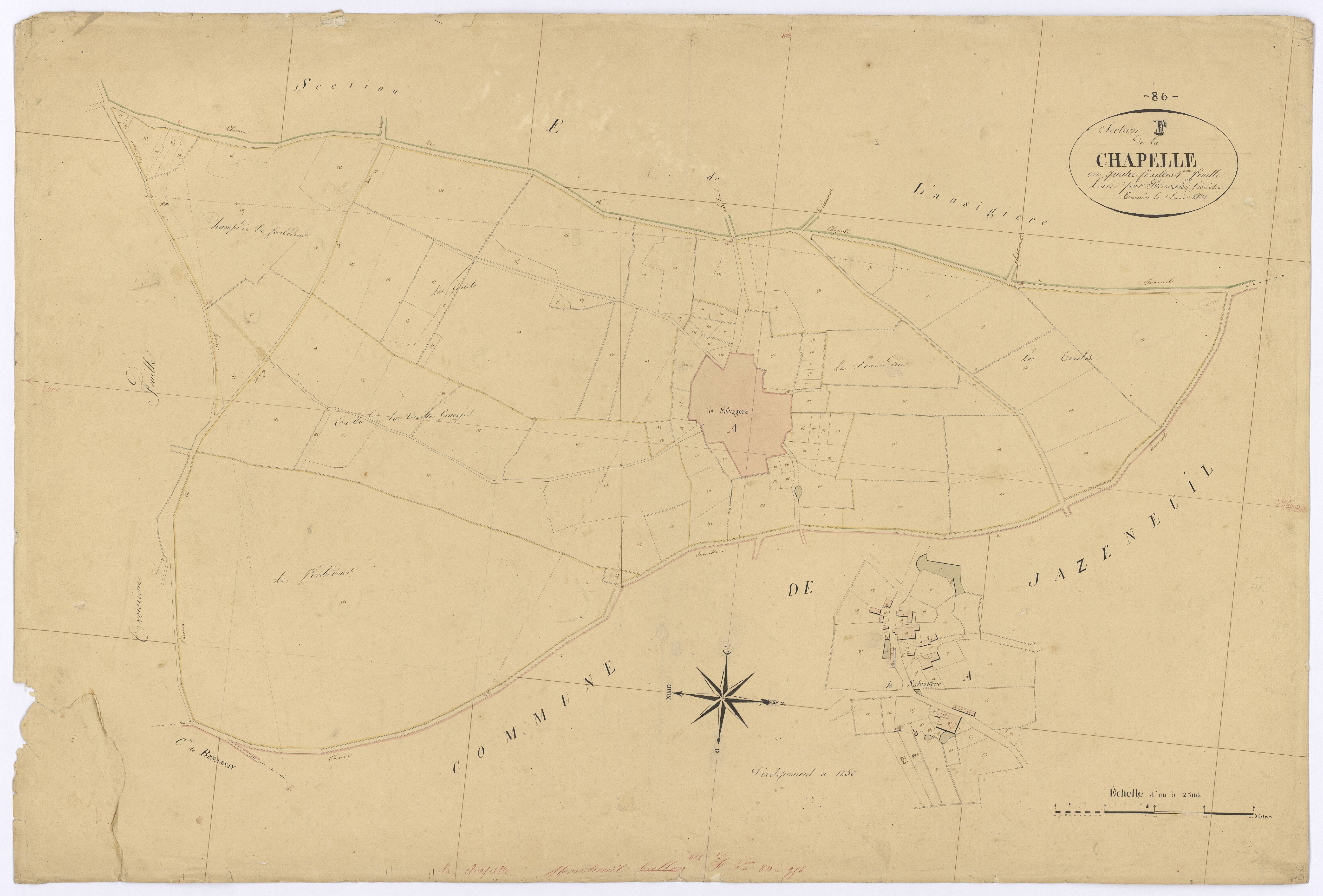 La Chapelle-Montreuil - FRAD086_cadastre Plans 