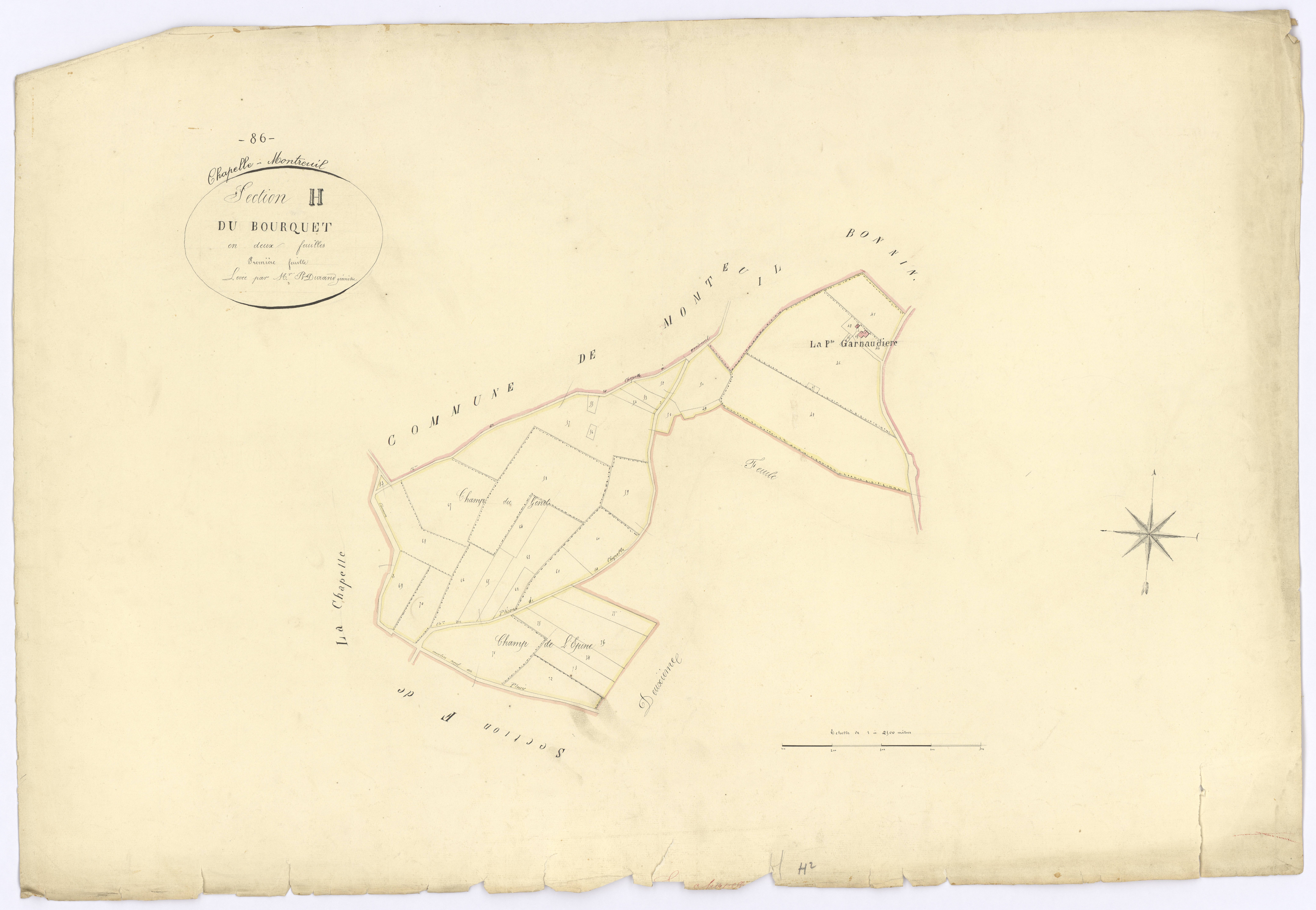La Chapelle-Montreuil - FRAD086_cadastre Plans 