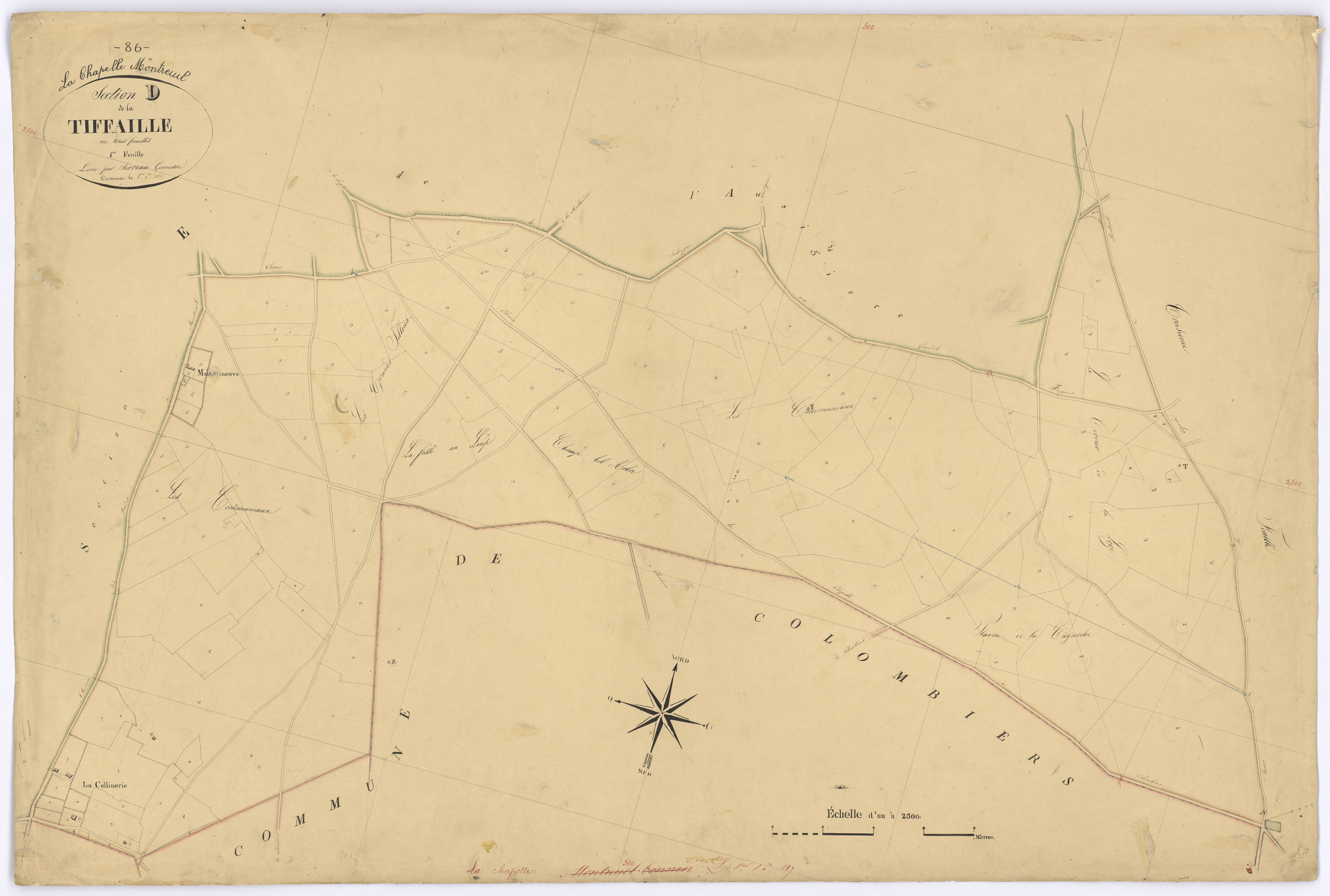 La Chapelle-Montreuil - FRAD086_cadastre Plans 