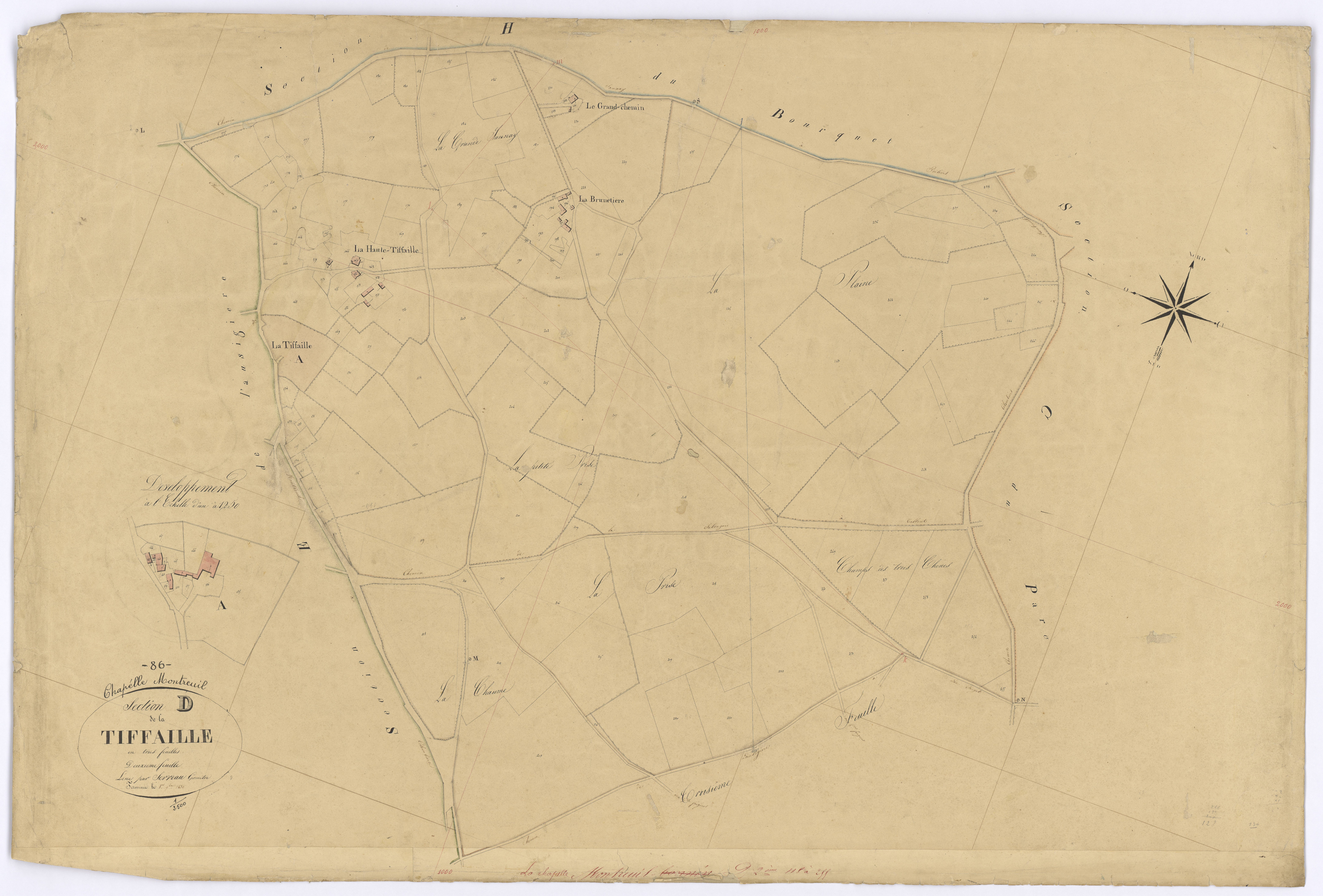 La Chapelle-Montreuil - FRAD086_cadastre Plans 