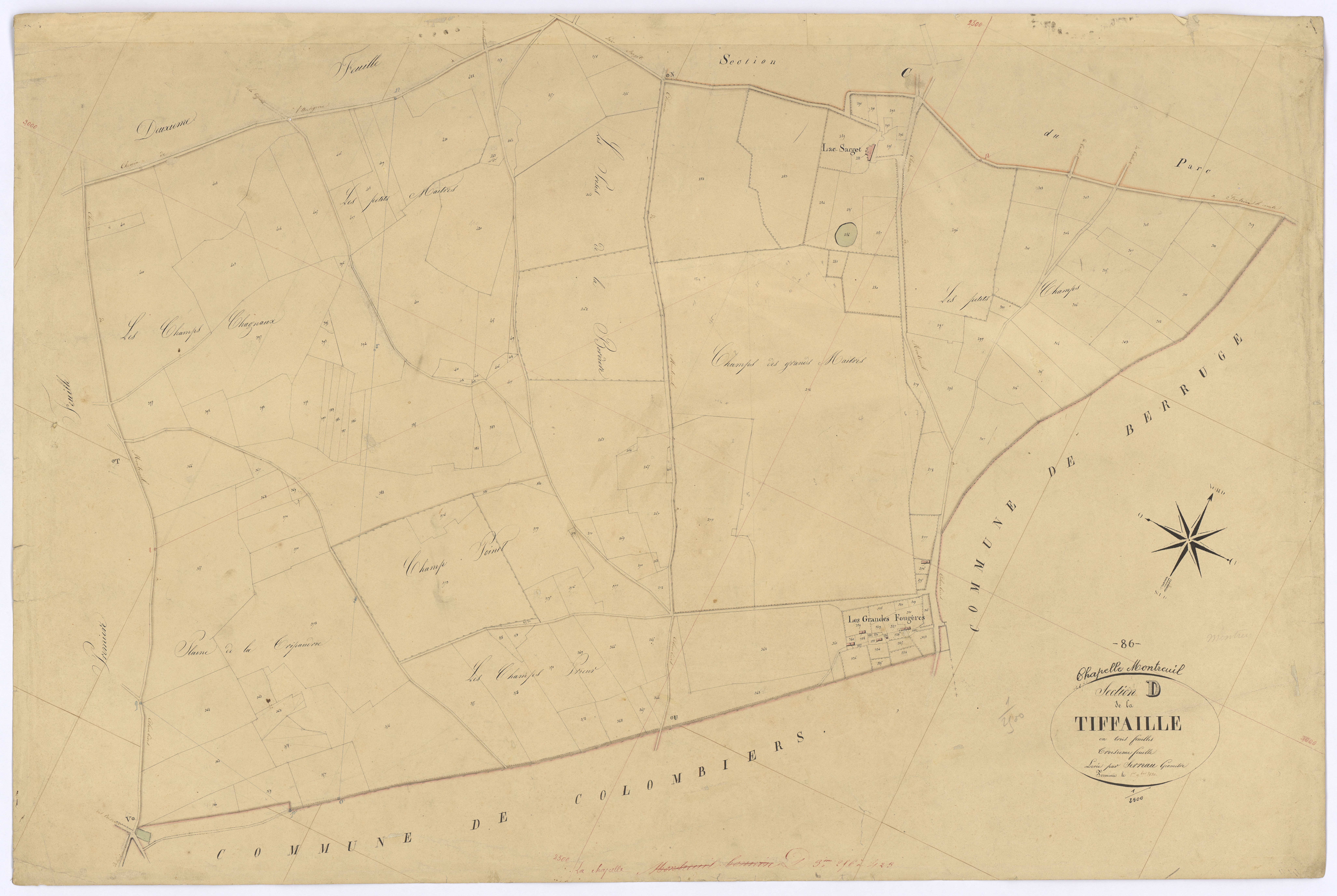 La Chapelle-Montreuil - FRAD086_cadastre Plans 