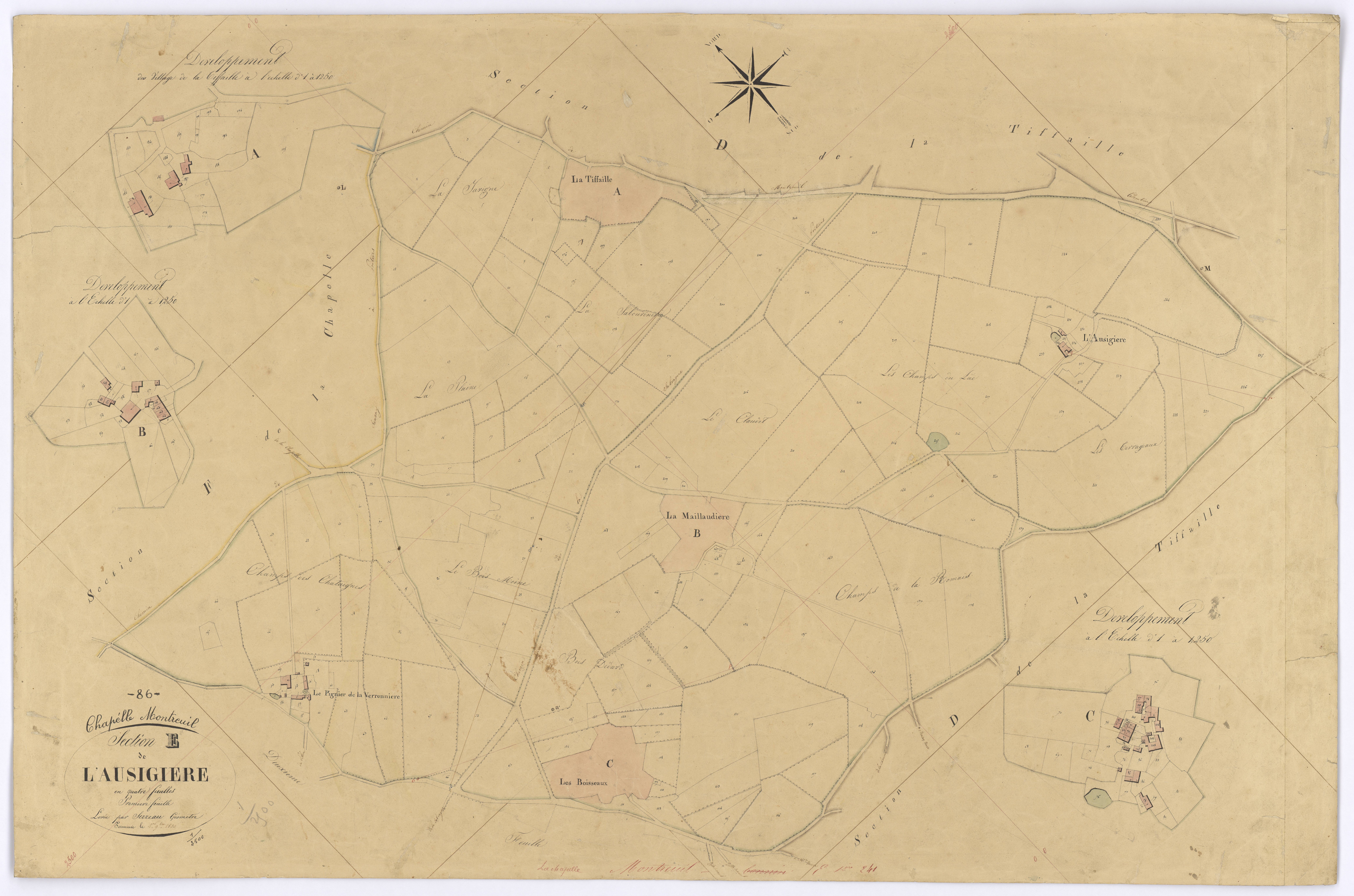 La Chapelle-Montreuil - FRAD086_cadastre Plans 