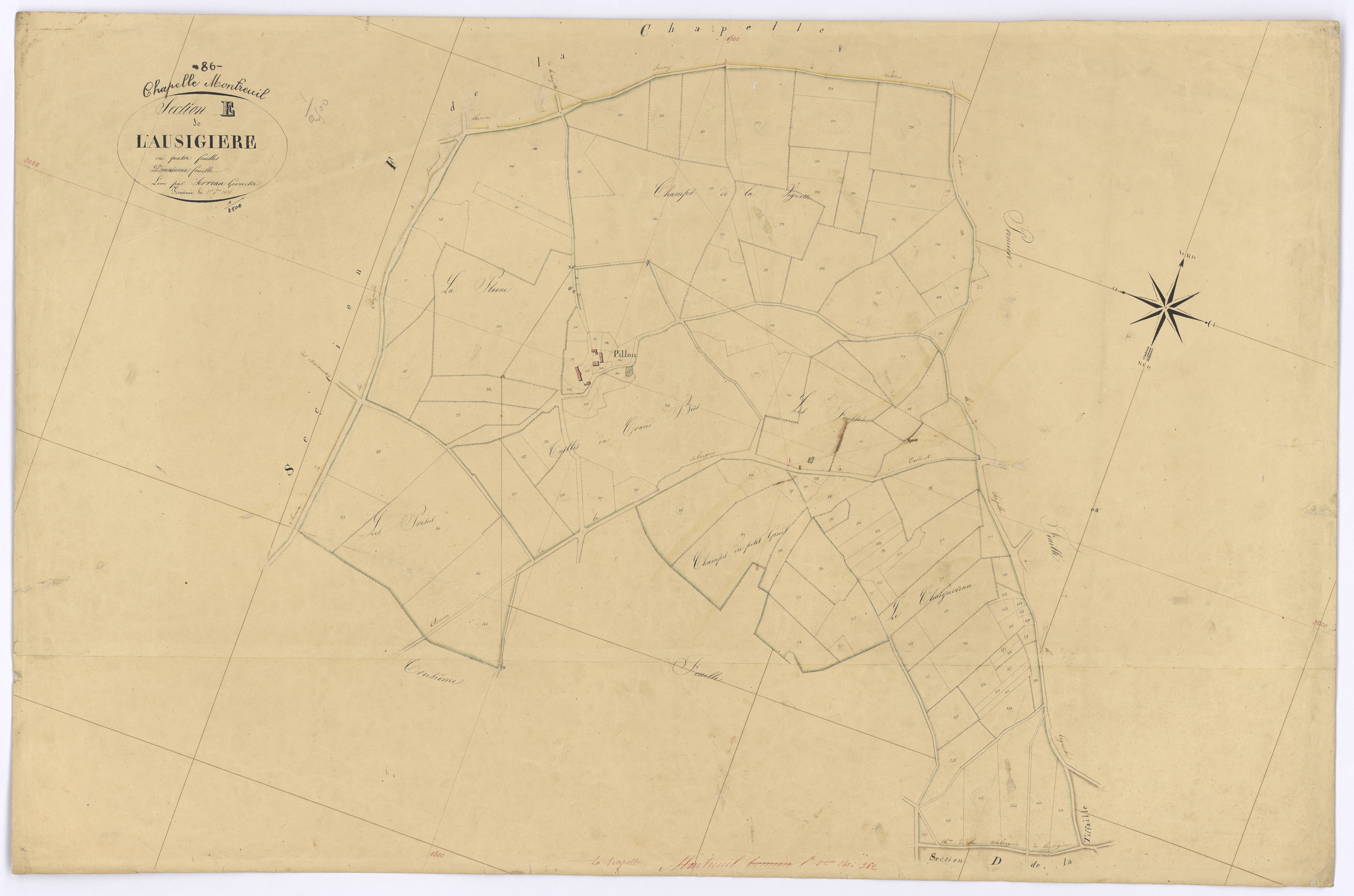La Chapelle-Montreuil - FRAD086_cadastre Plans 