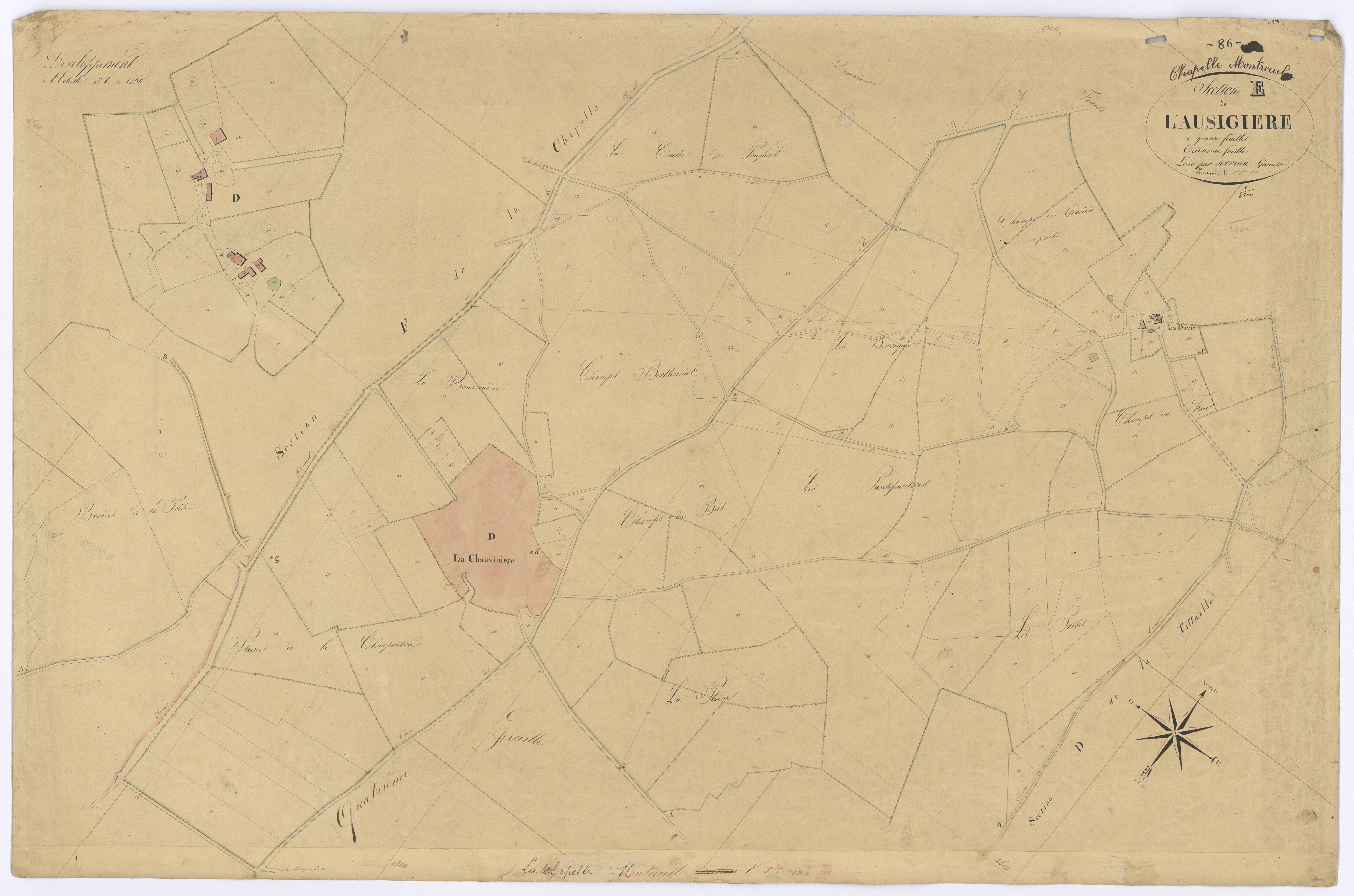 La Chapelle-Montreuil - FRAD086_cadastre Plans 