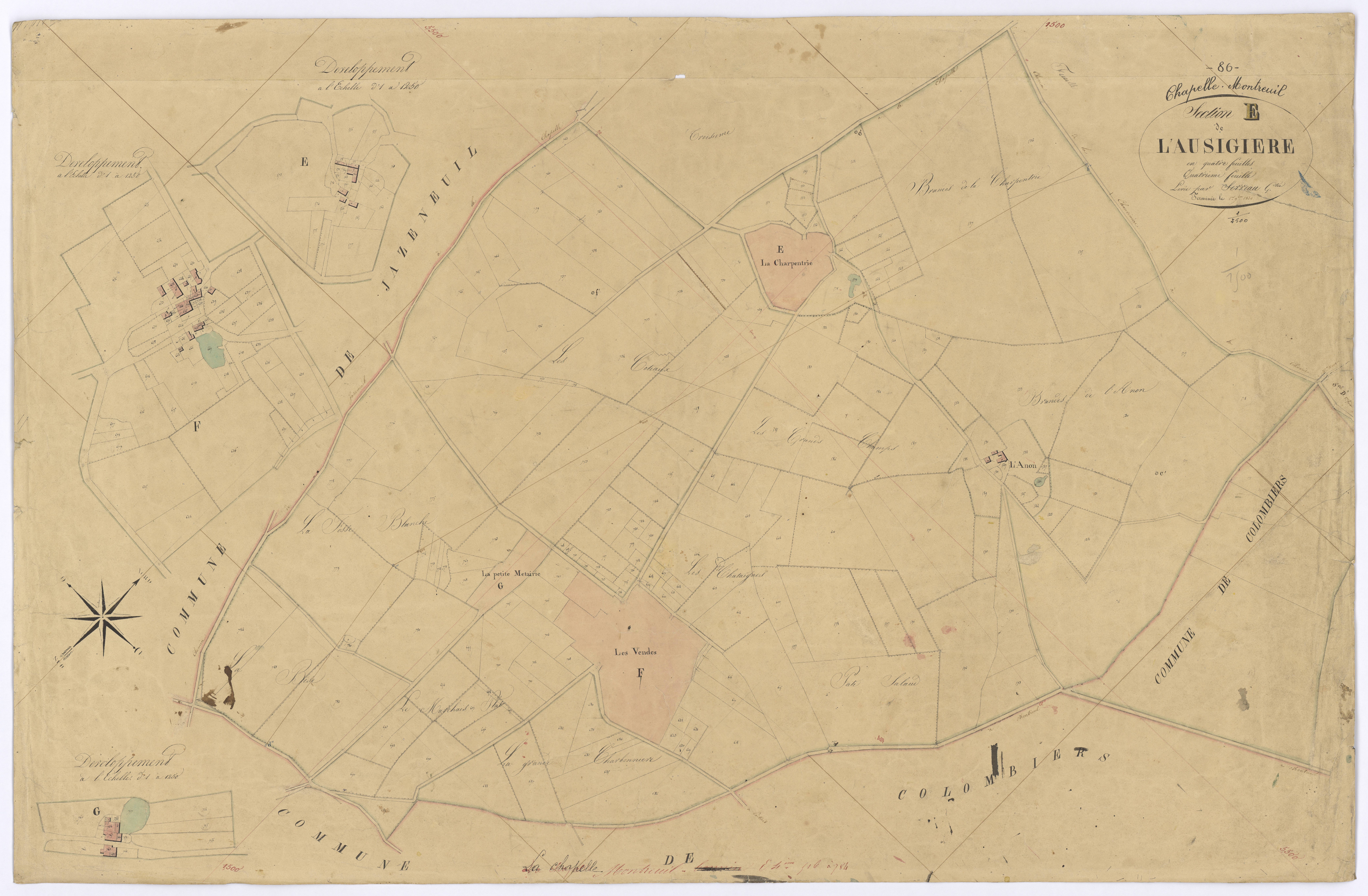 La Chapelle-Montreuil - FRAD086_cadastre Plans 