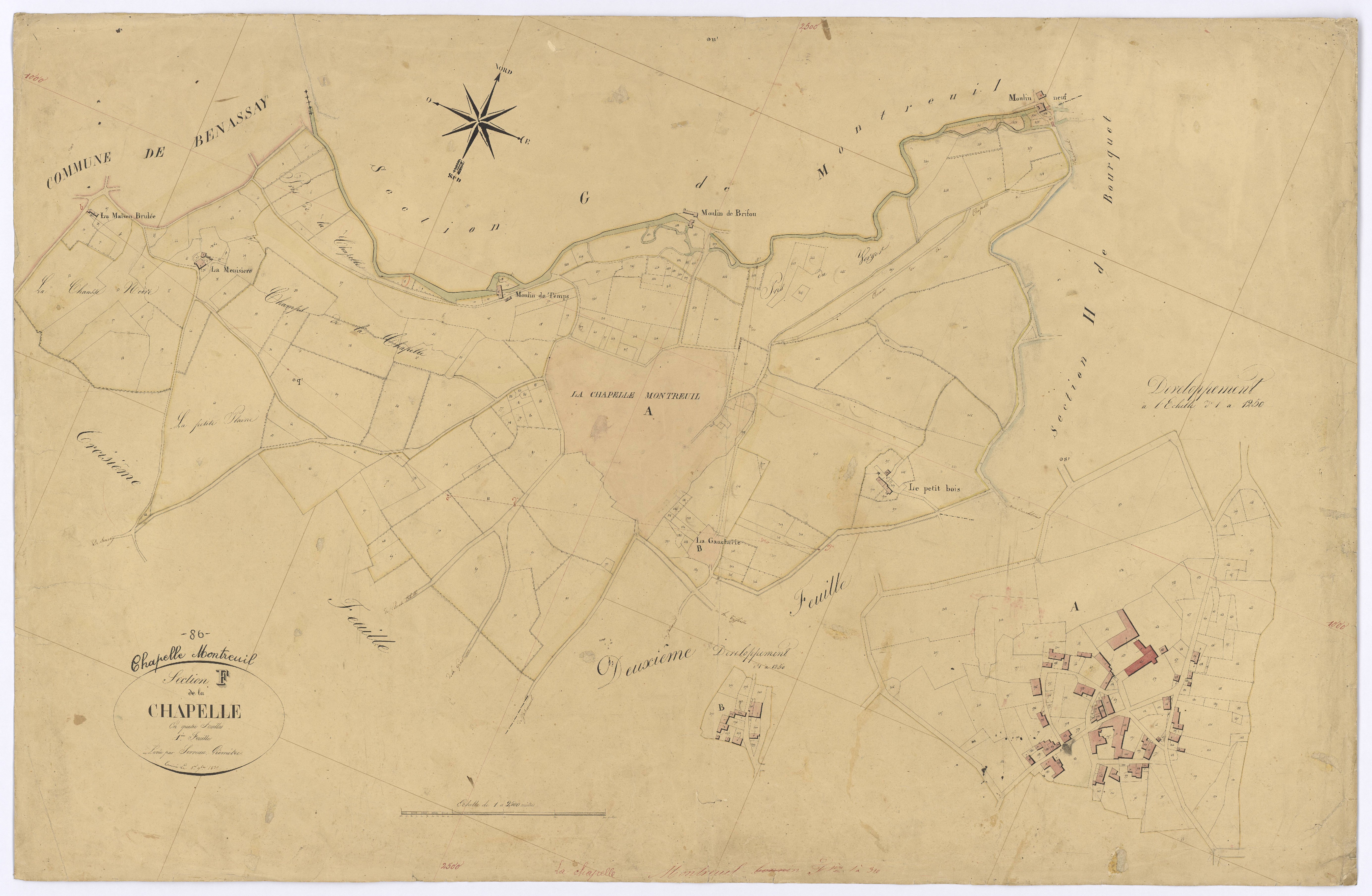 La Chapelle-Montreuil - FRAD086_cadastre Plans 