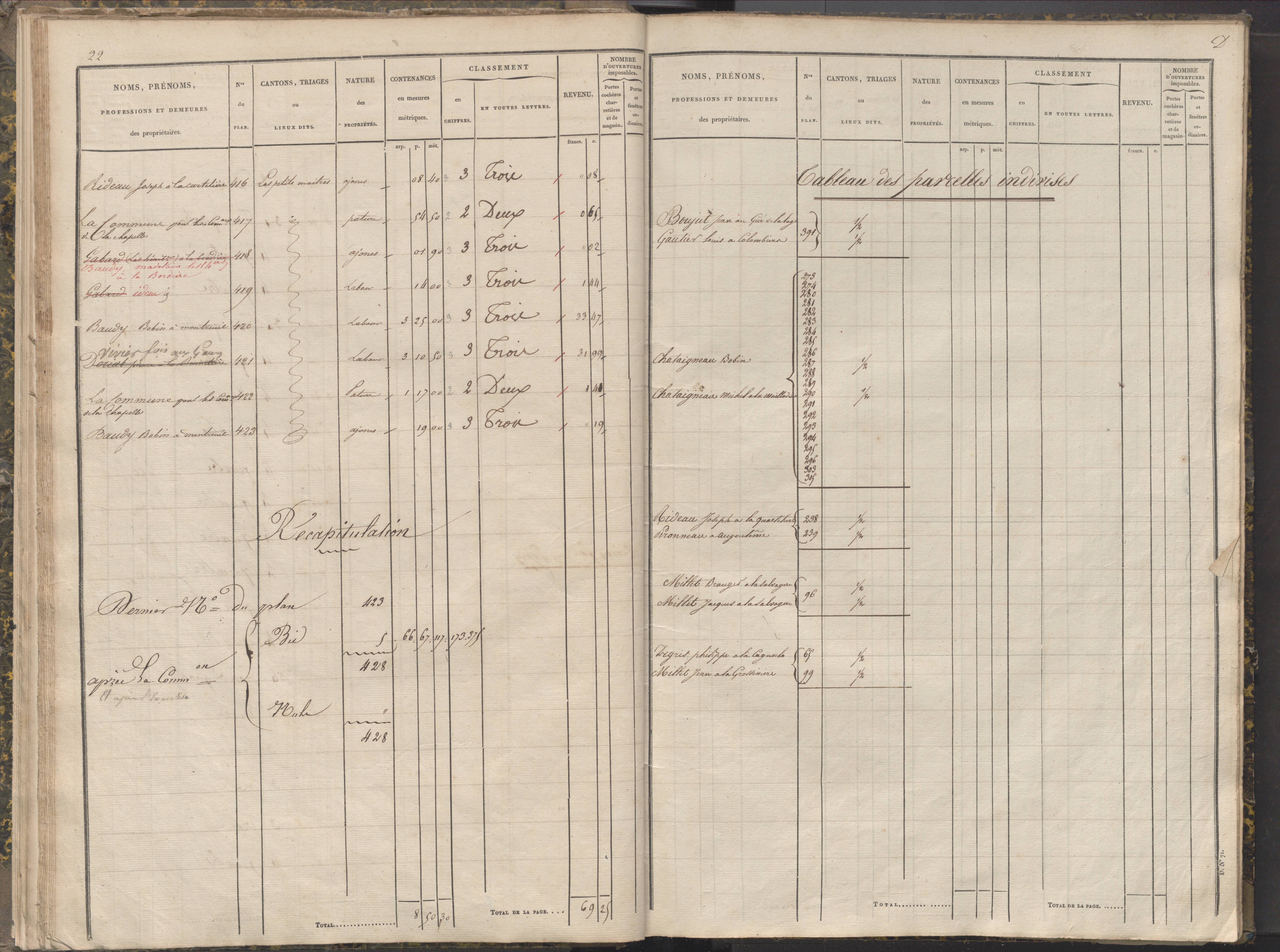 La Chapelle-Montreuil - FRAD086_cadastre Sections C-H 