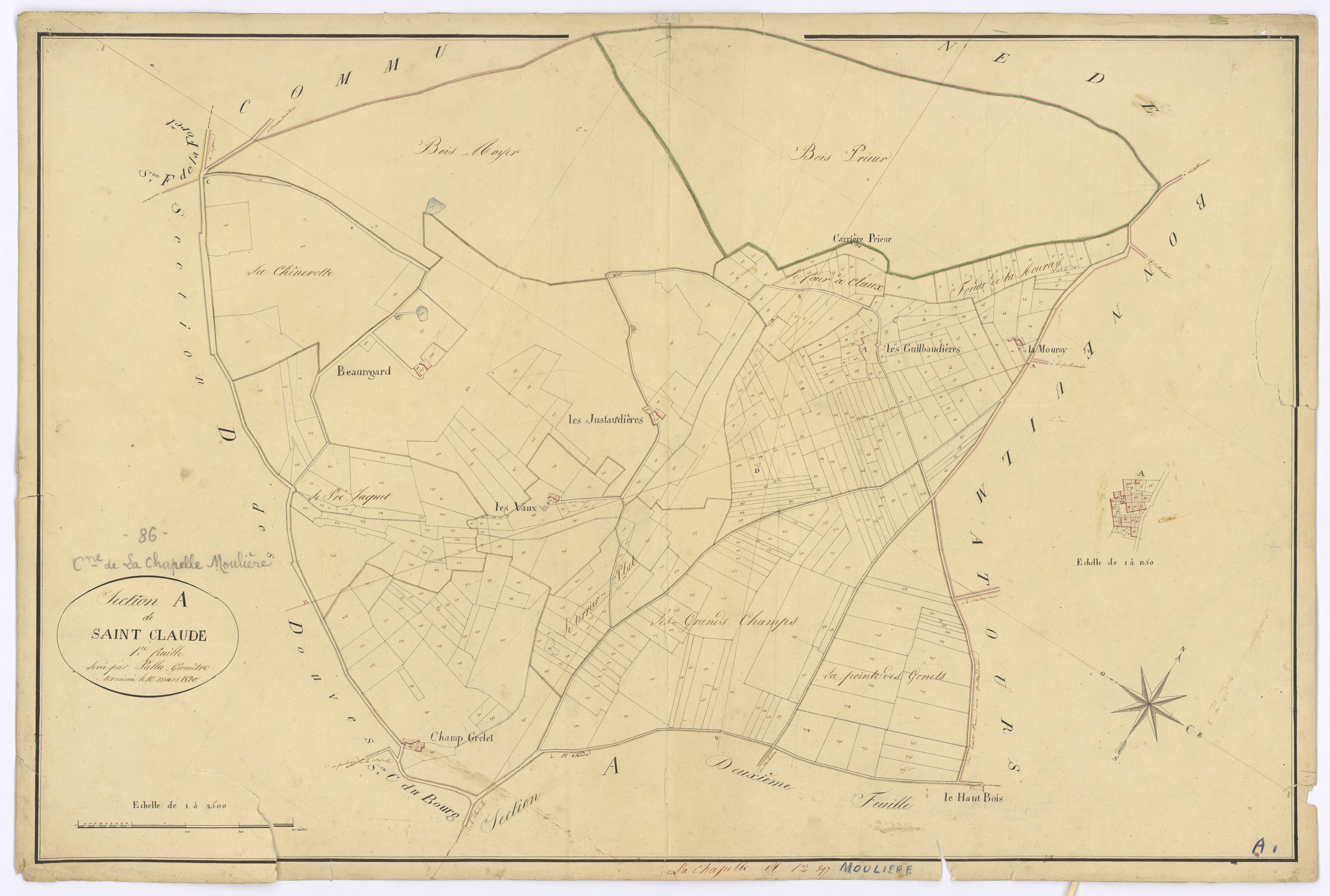 La Chapelle-Moulière - FRAD086_cadastre Plans 