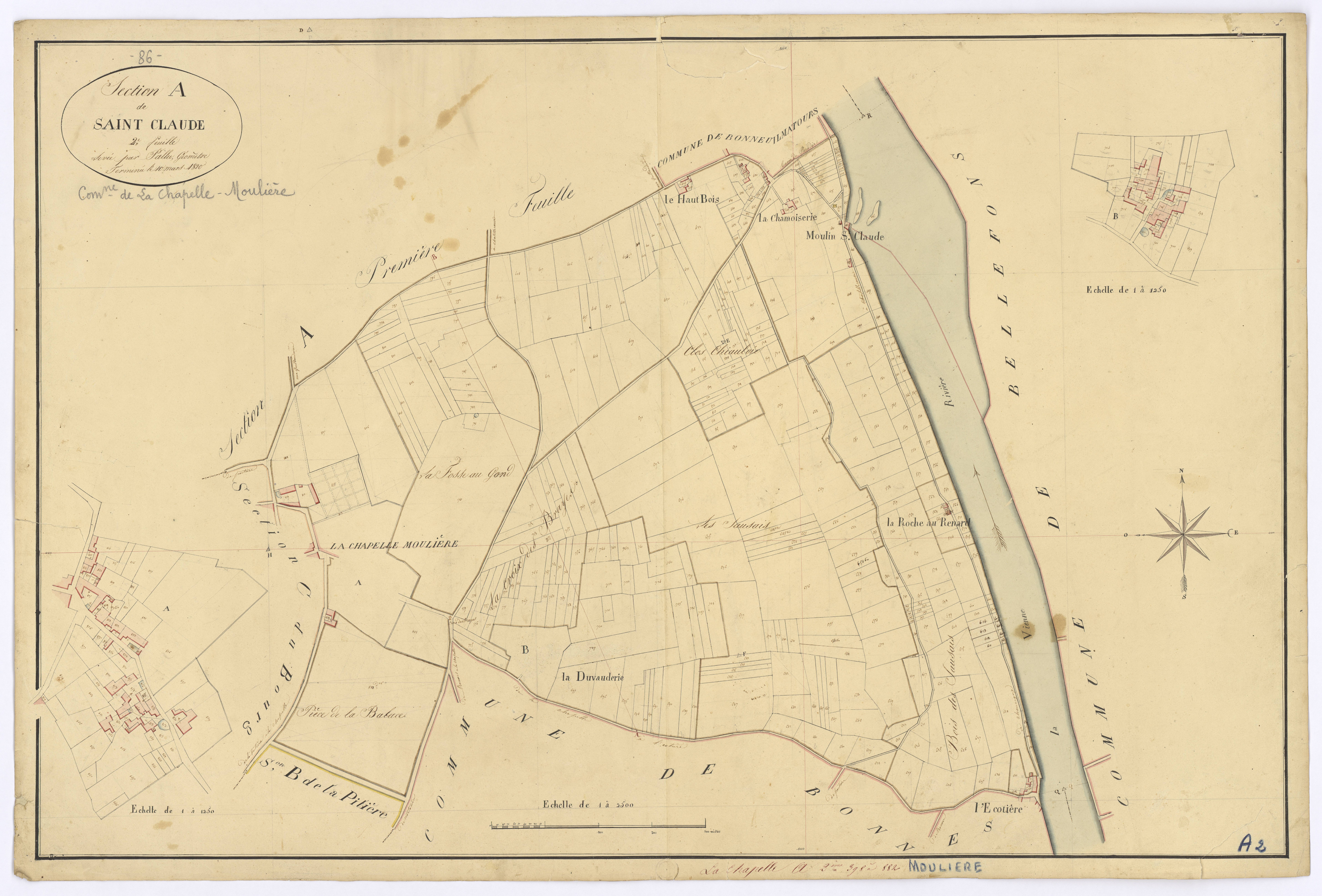 La Chapelle-Moulière - FRAD086_cadastre Plans 