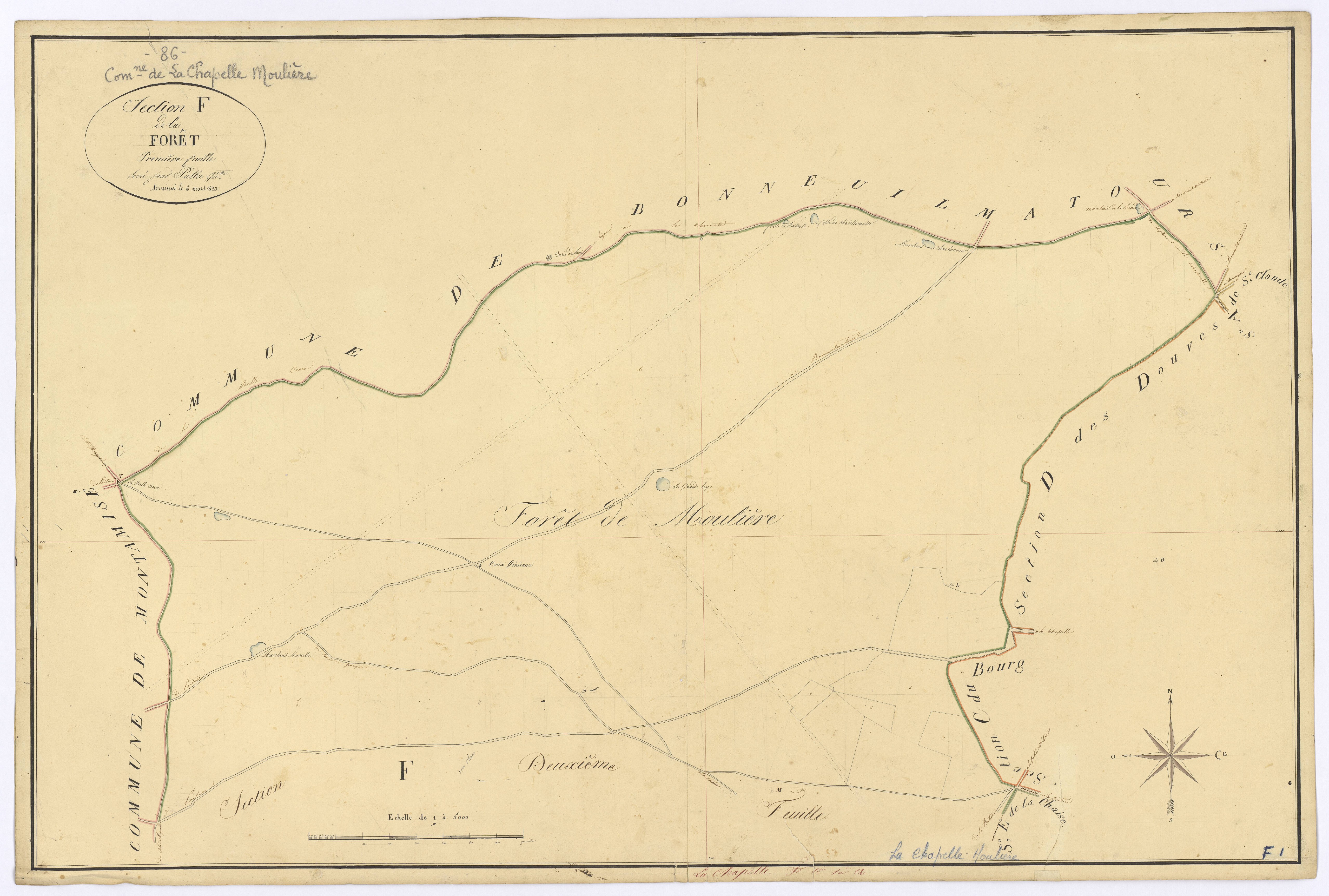 La Chapelle-Moulière - FRAD086_cadastre Plans 