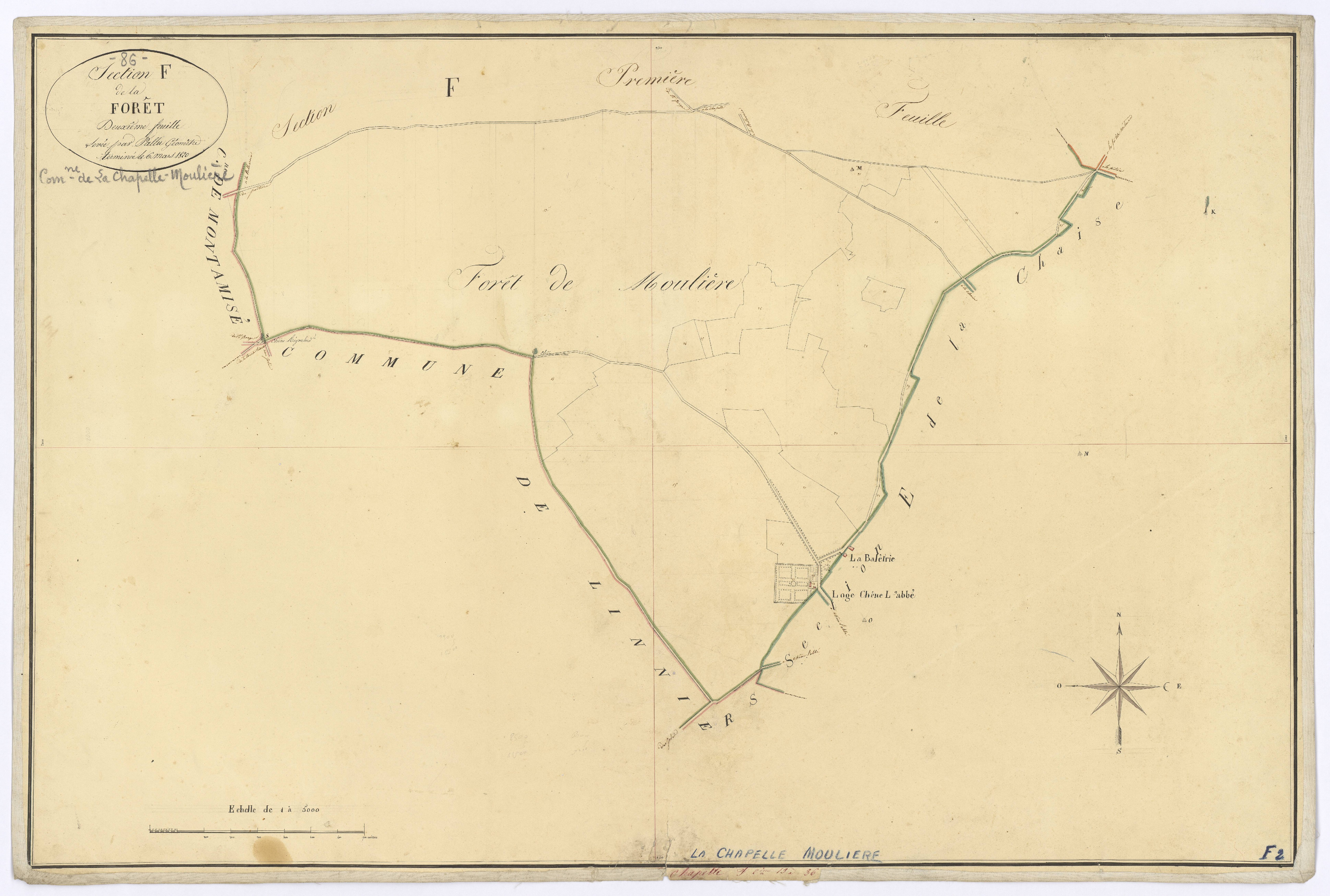 La Chapelle-Moulière - FRAD086_cadastre Plans 