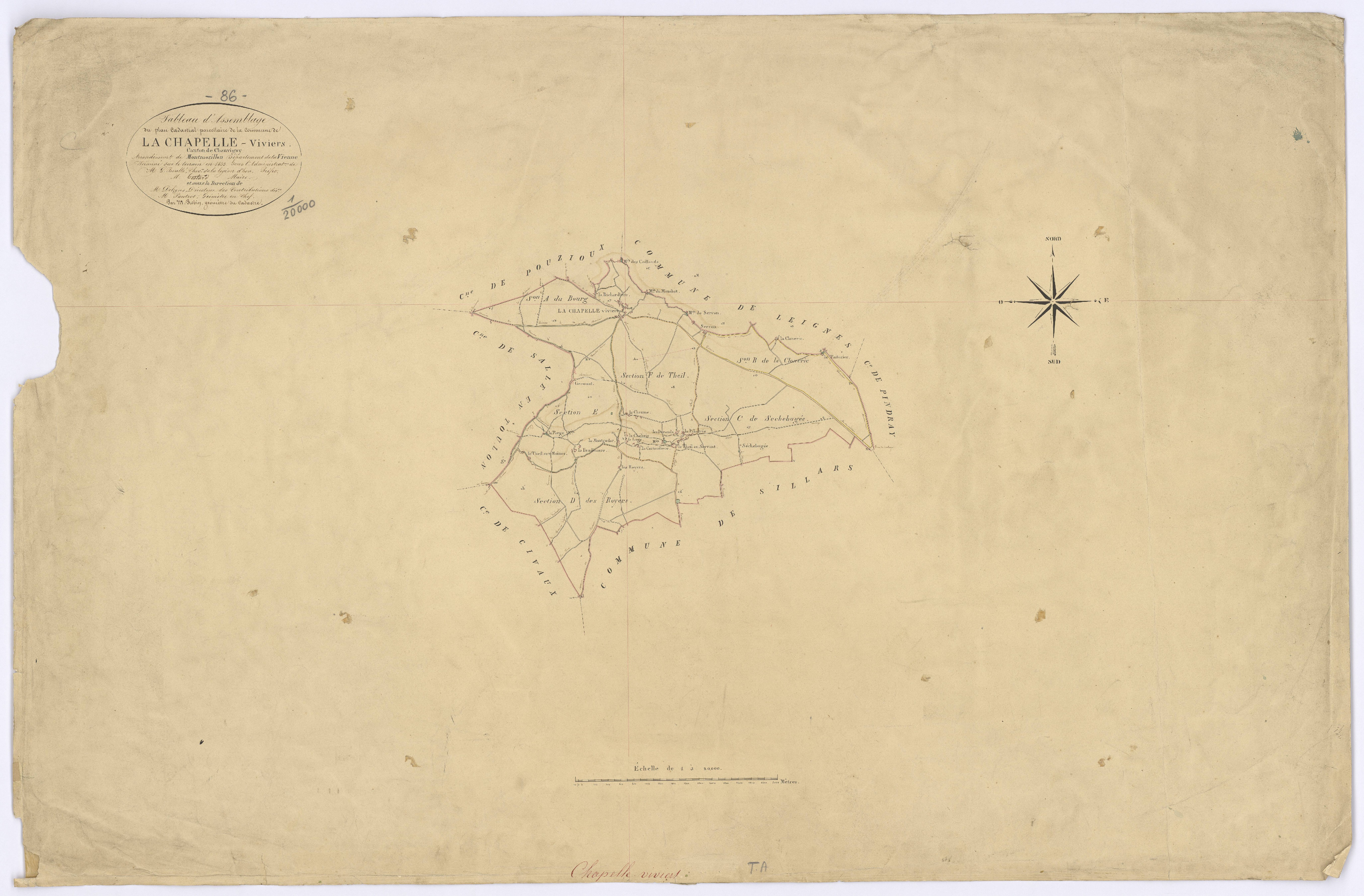 Chapelle-Viviers - FRAD086_cadastre Plans 