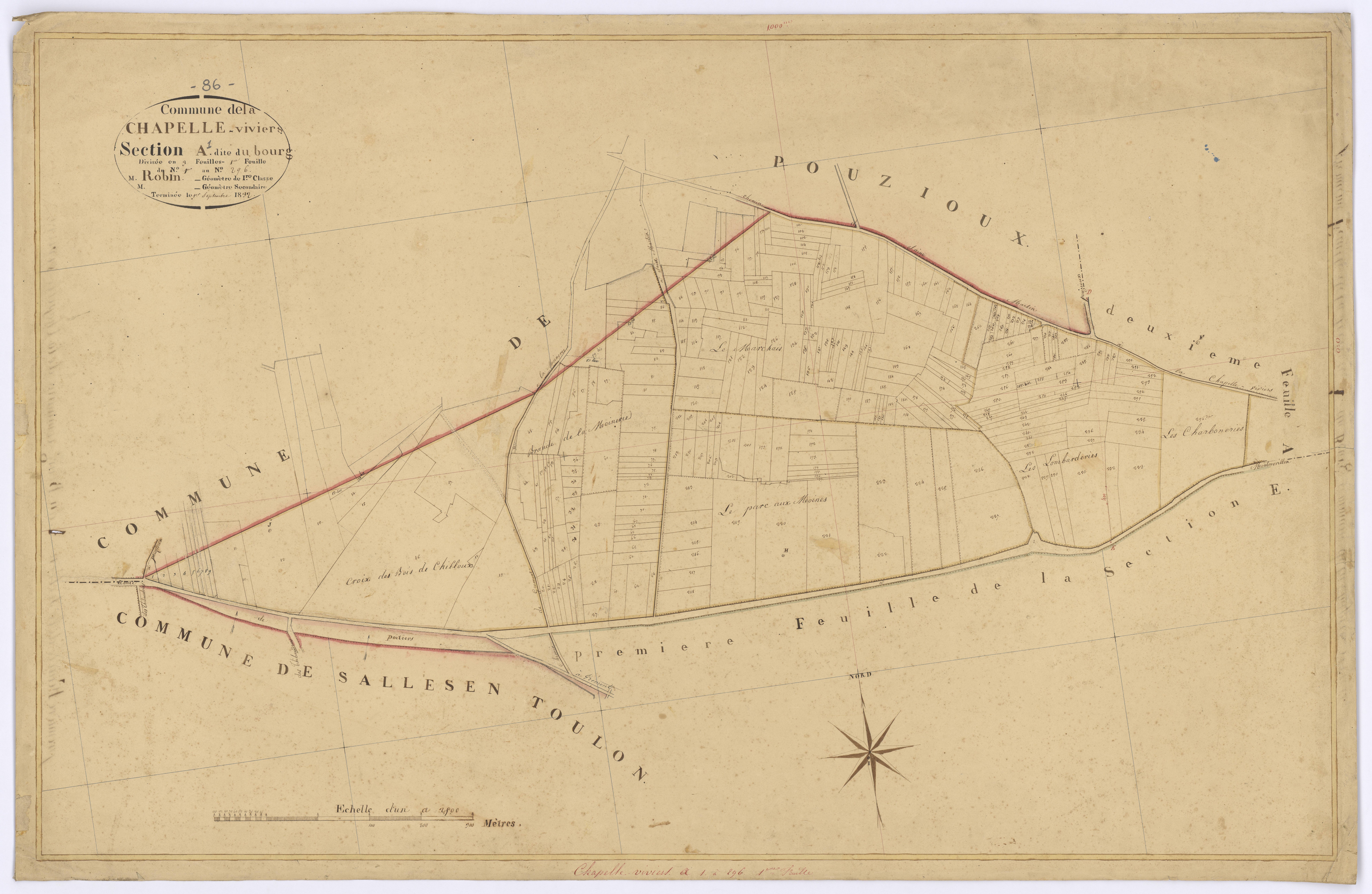 Chapelle-Viviers - FRAD086_cadastre Plans 