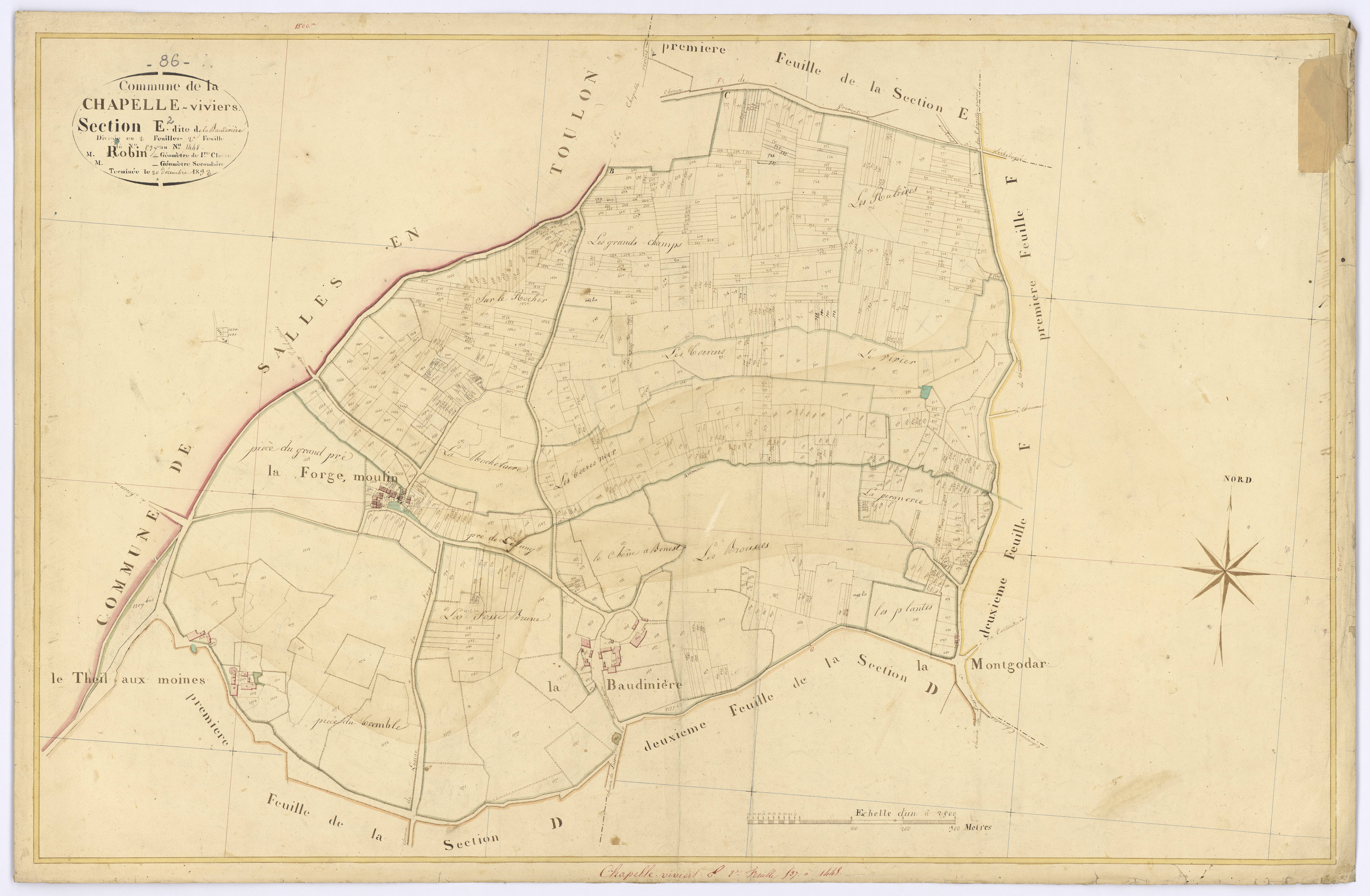 Chapelle-Viviers - FRAD086_cadastre Plans 