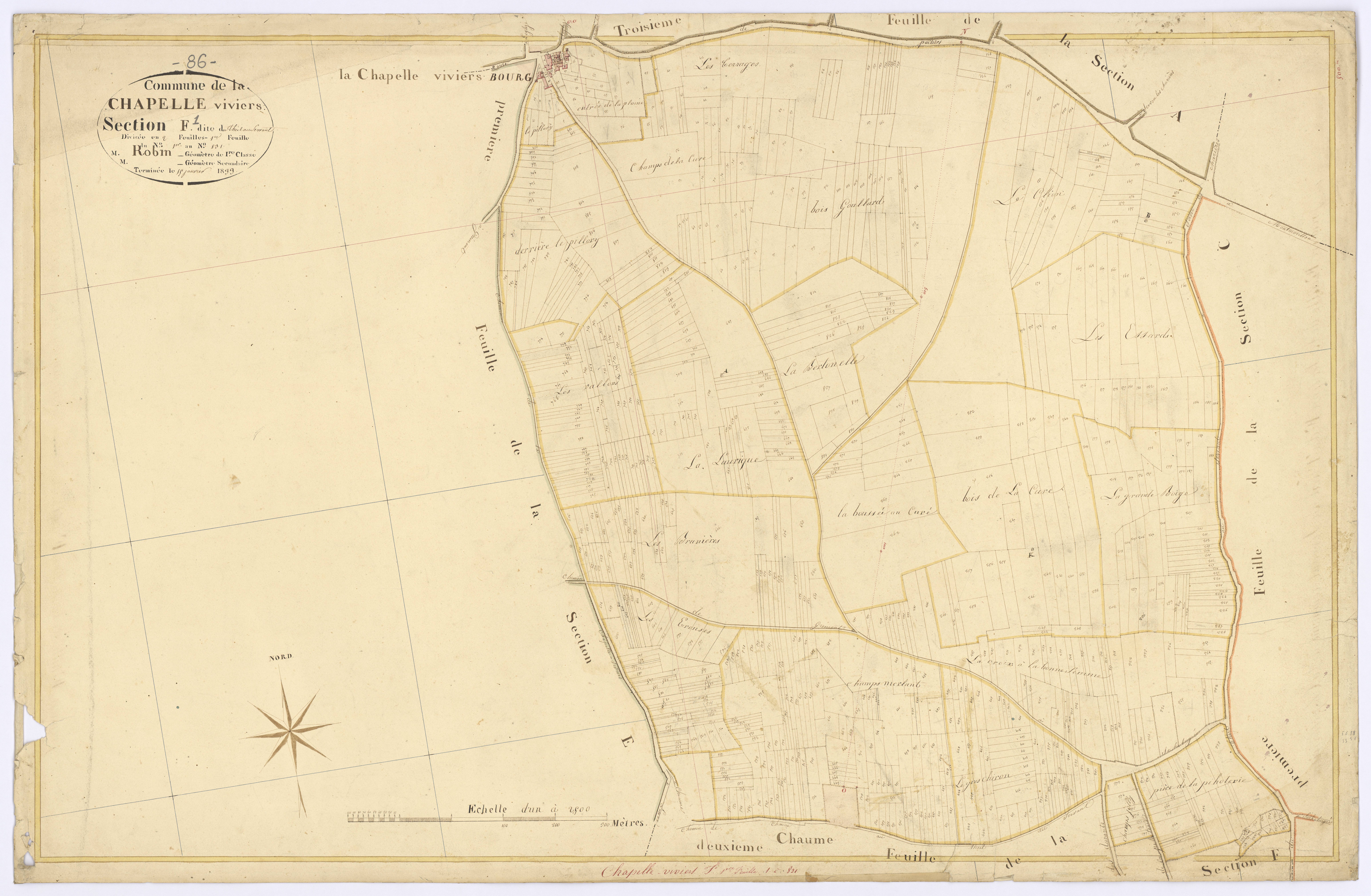 Chapelle-Viviers - FRAD086_cadastre Plans 