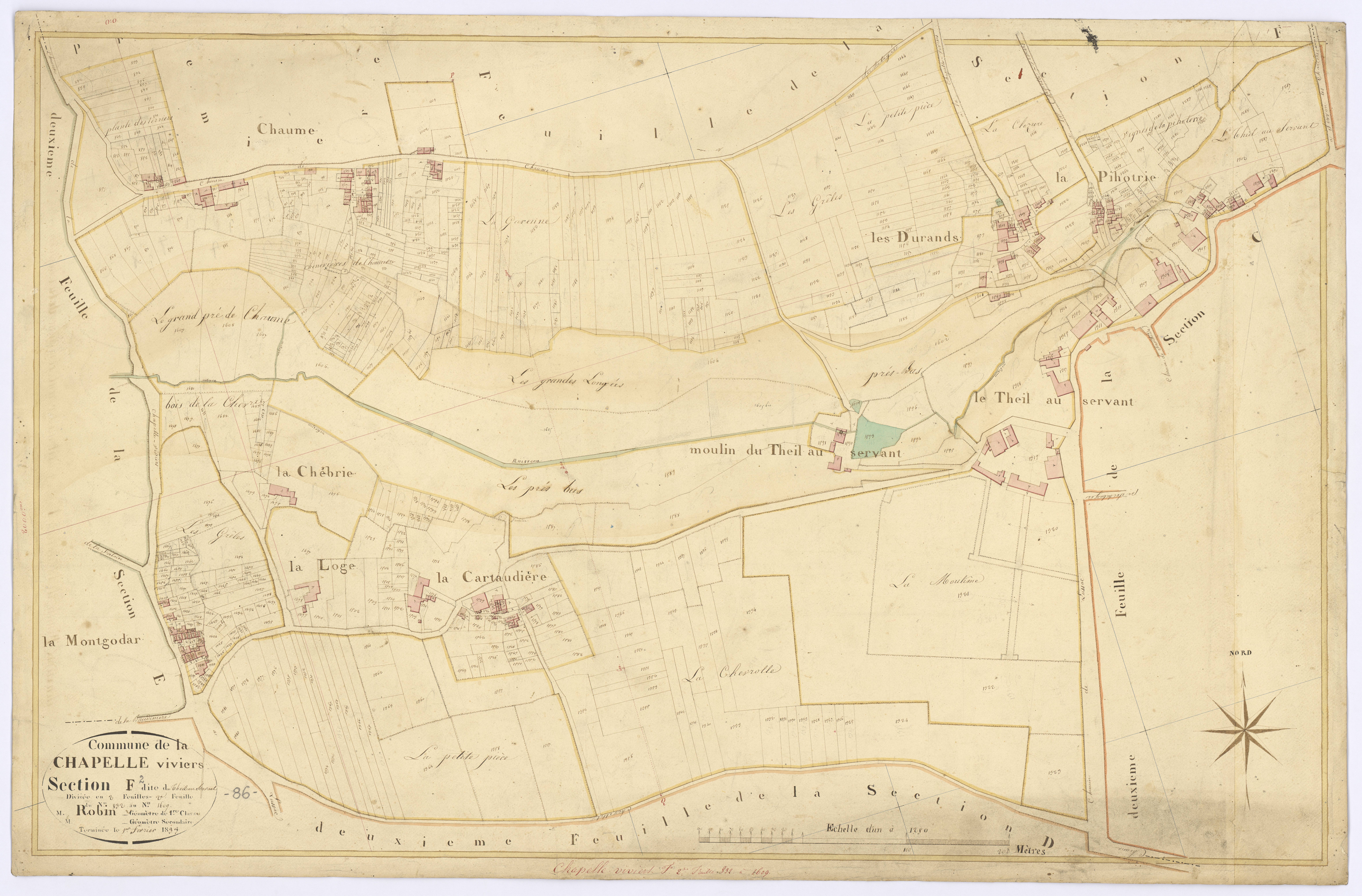 Chapelle-Viviers - FRAD086_cadastre Plans 