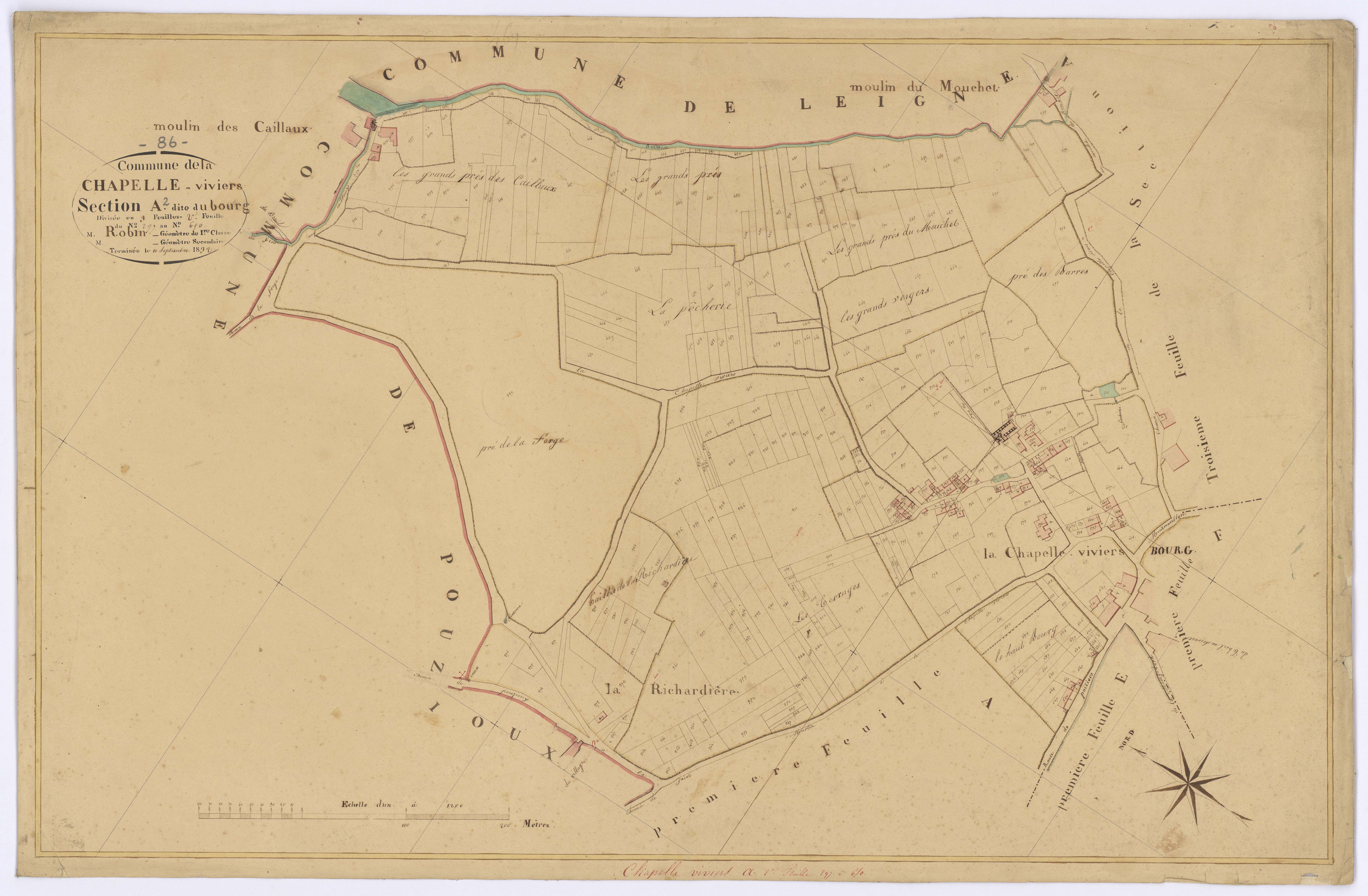 Chapelle-Viviers - FRAD086_cadastre Plans 
