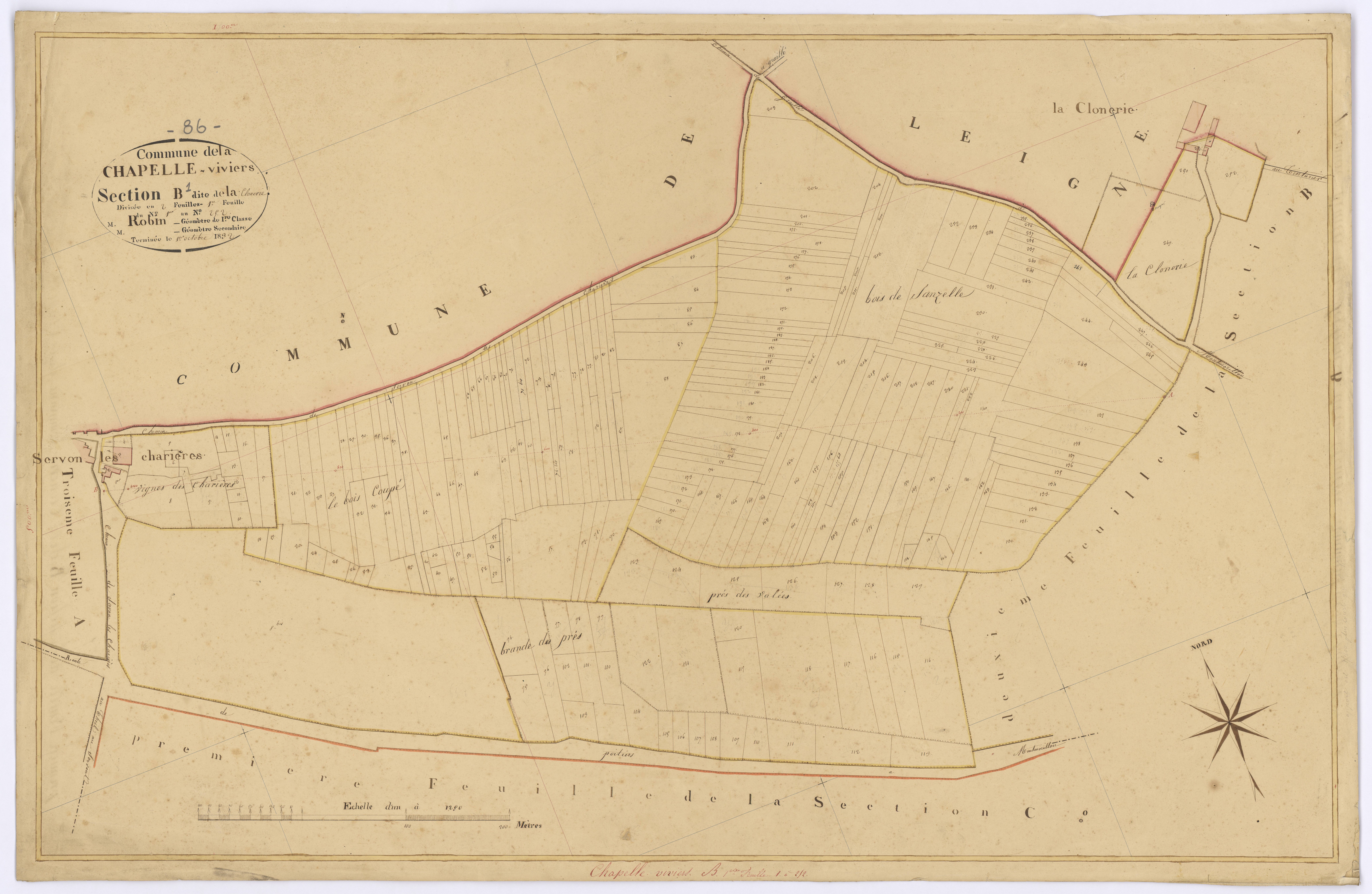 Chapelle-Viviers - FRAD086_cadastre Plans 