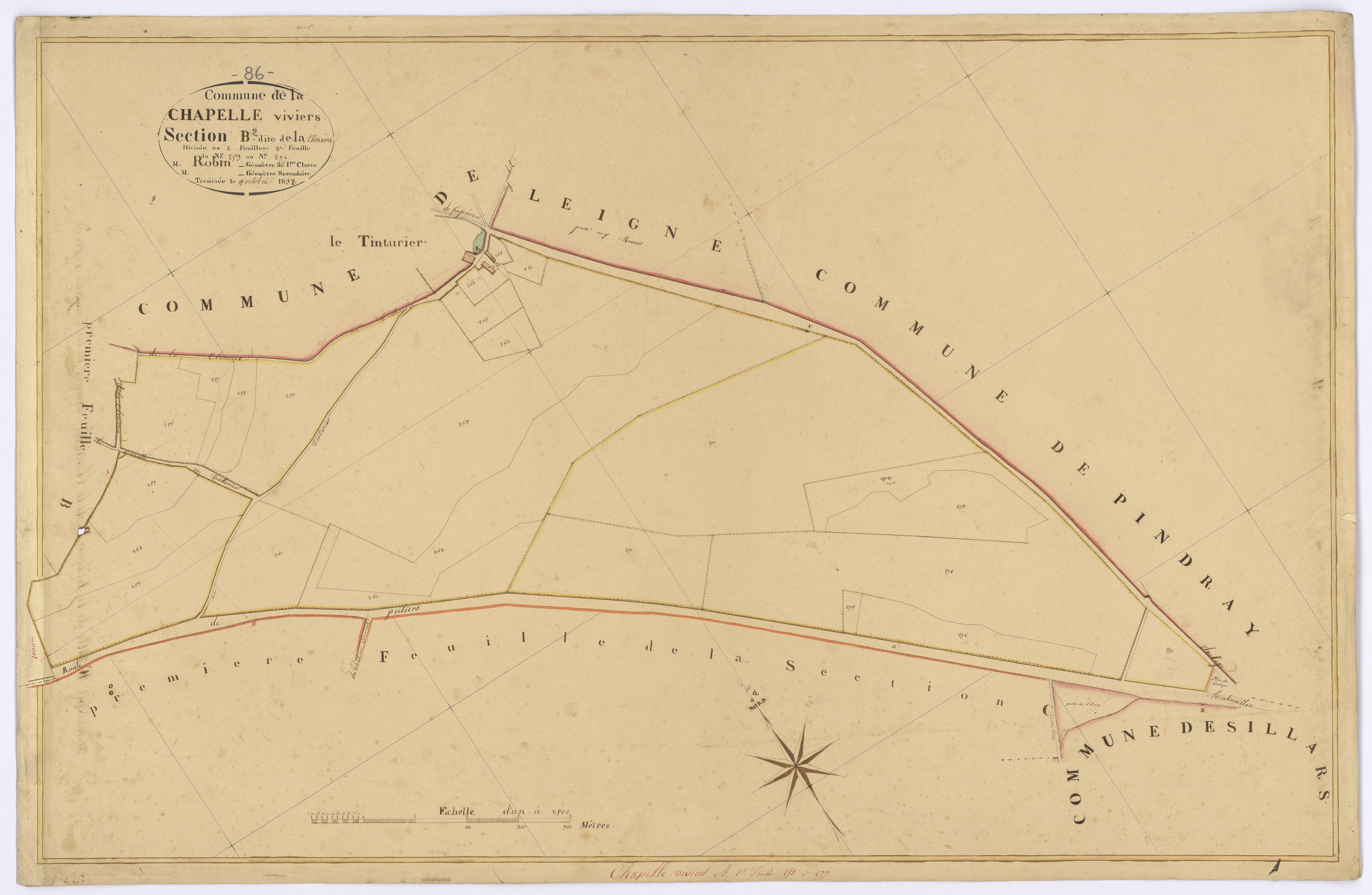 Chapelle-Viviers - FRAD086_cadastre Plans 