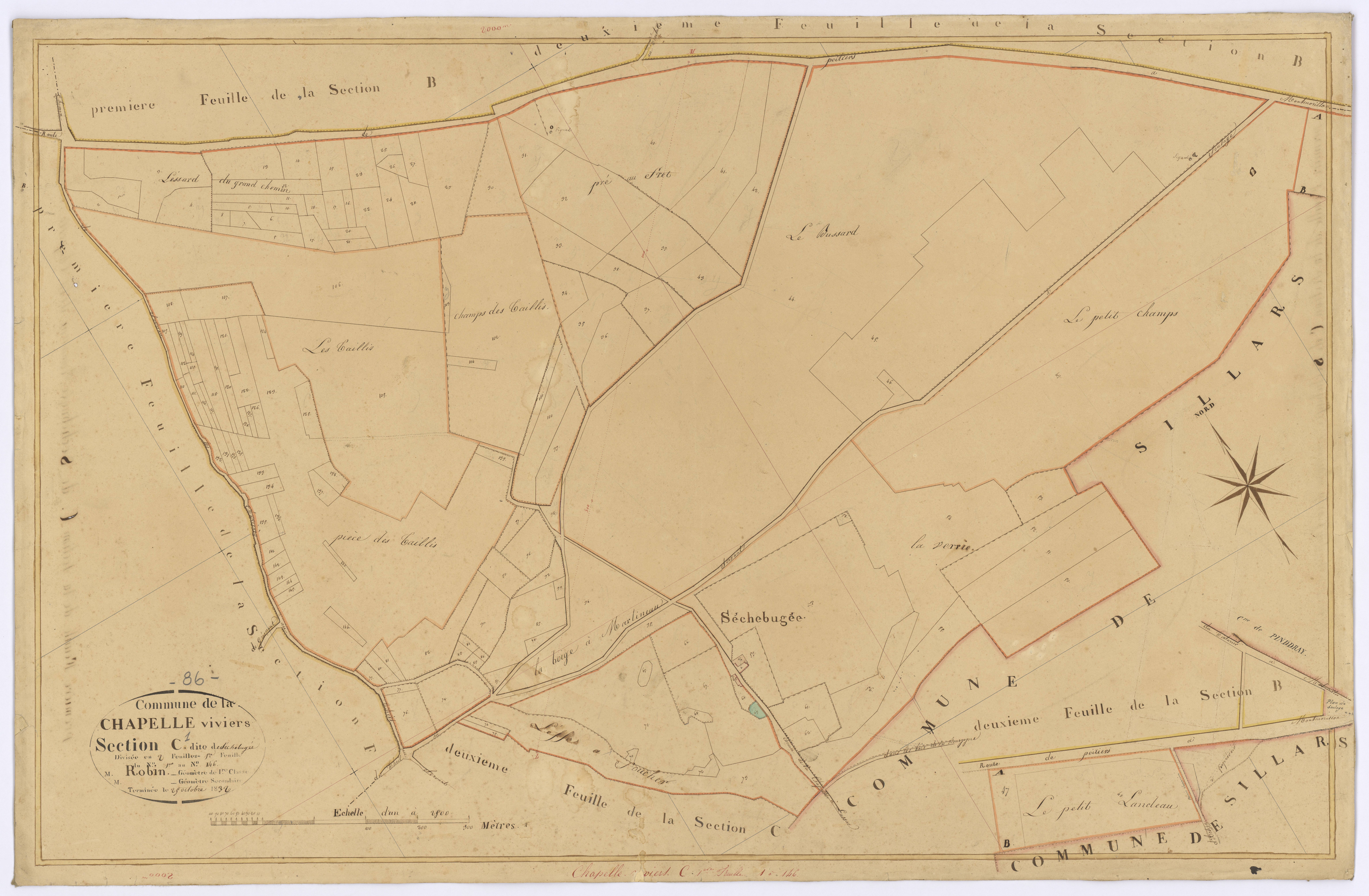 Chapelle-Viviers - FRAD086_cadastre Plans 