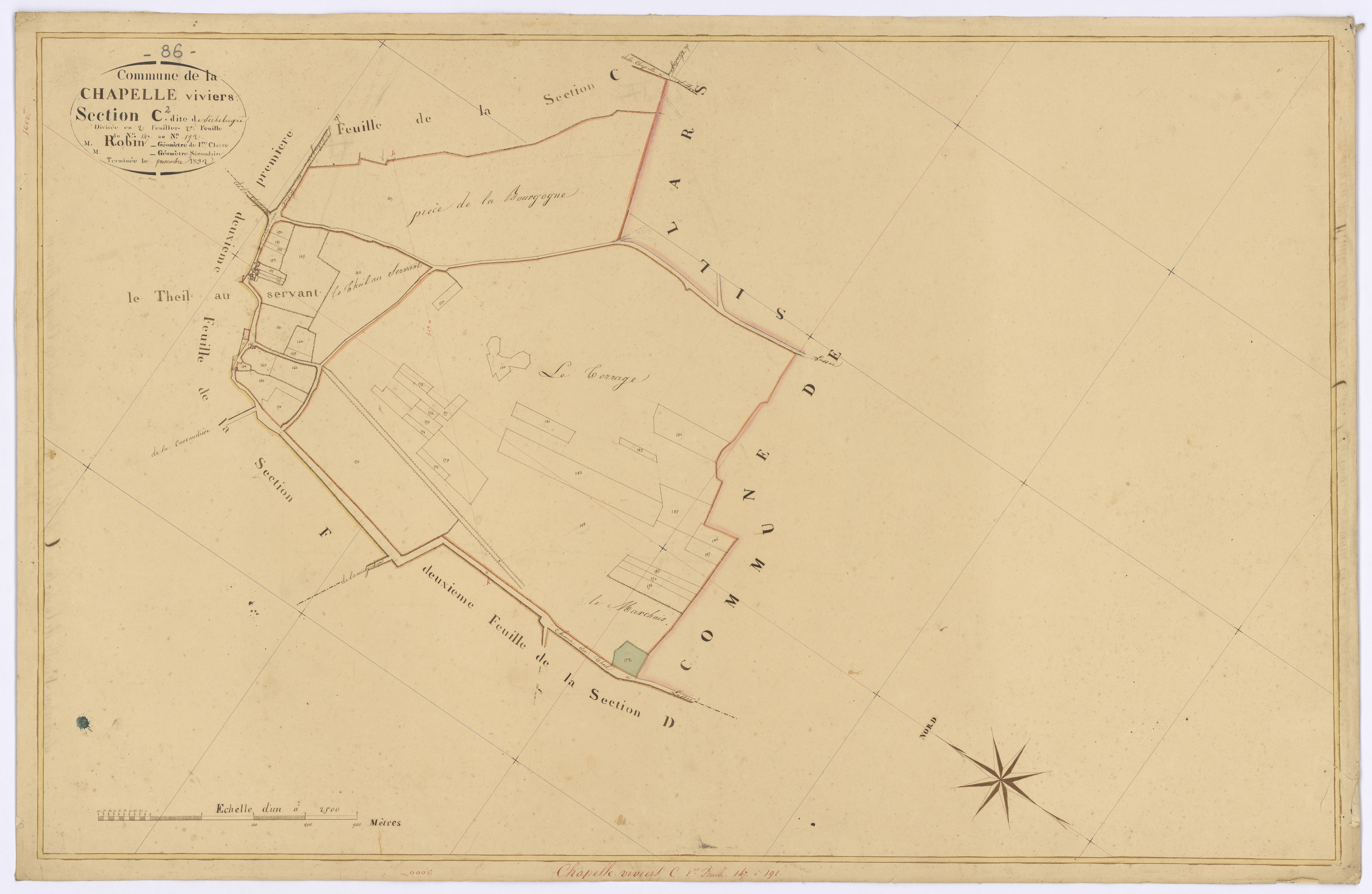 Chapelle-Viviers - FRAD086_cadastre Plans 