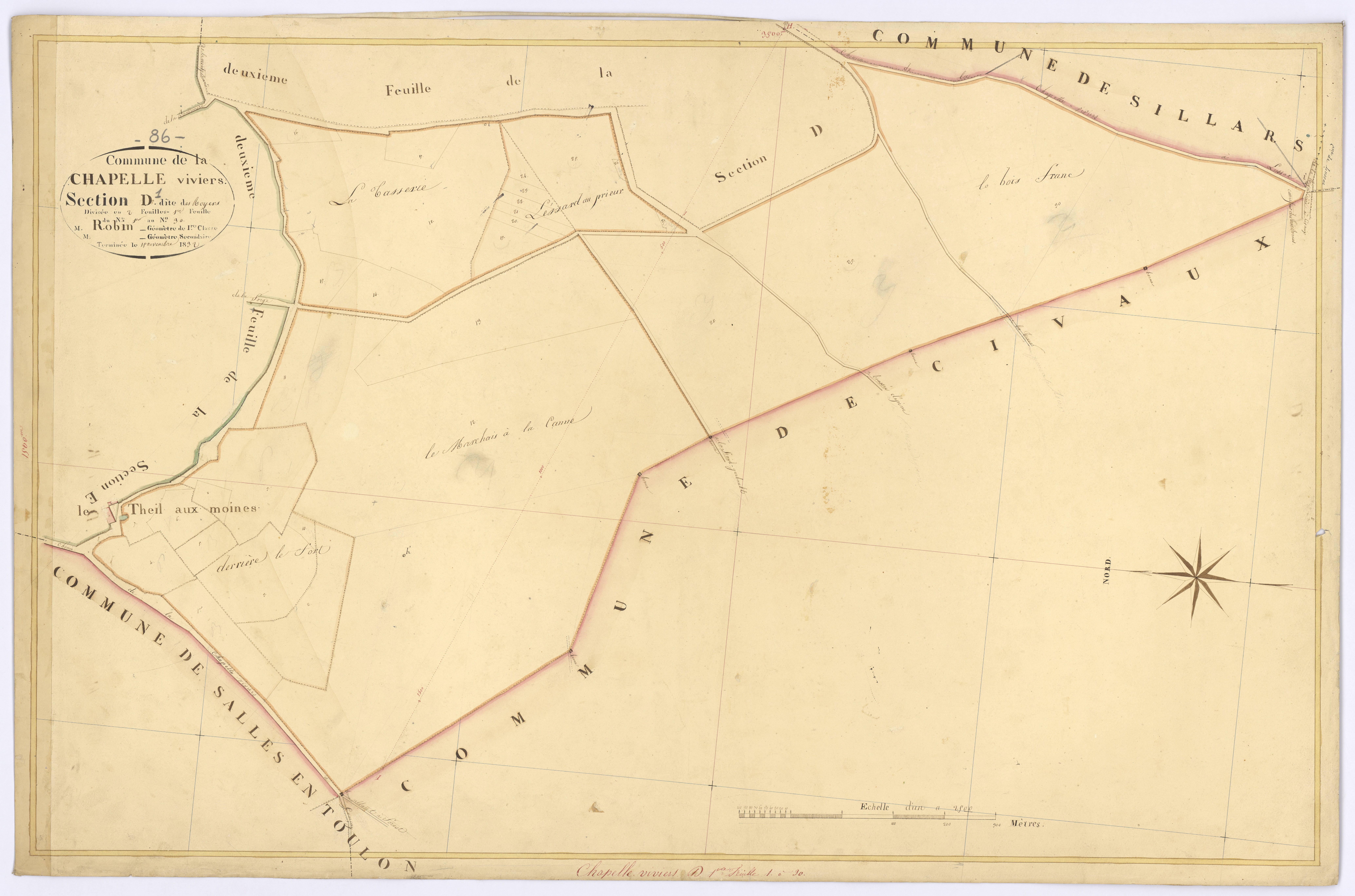 Chapelle-Viviers - FRAD086_cadastre Plans 