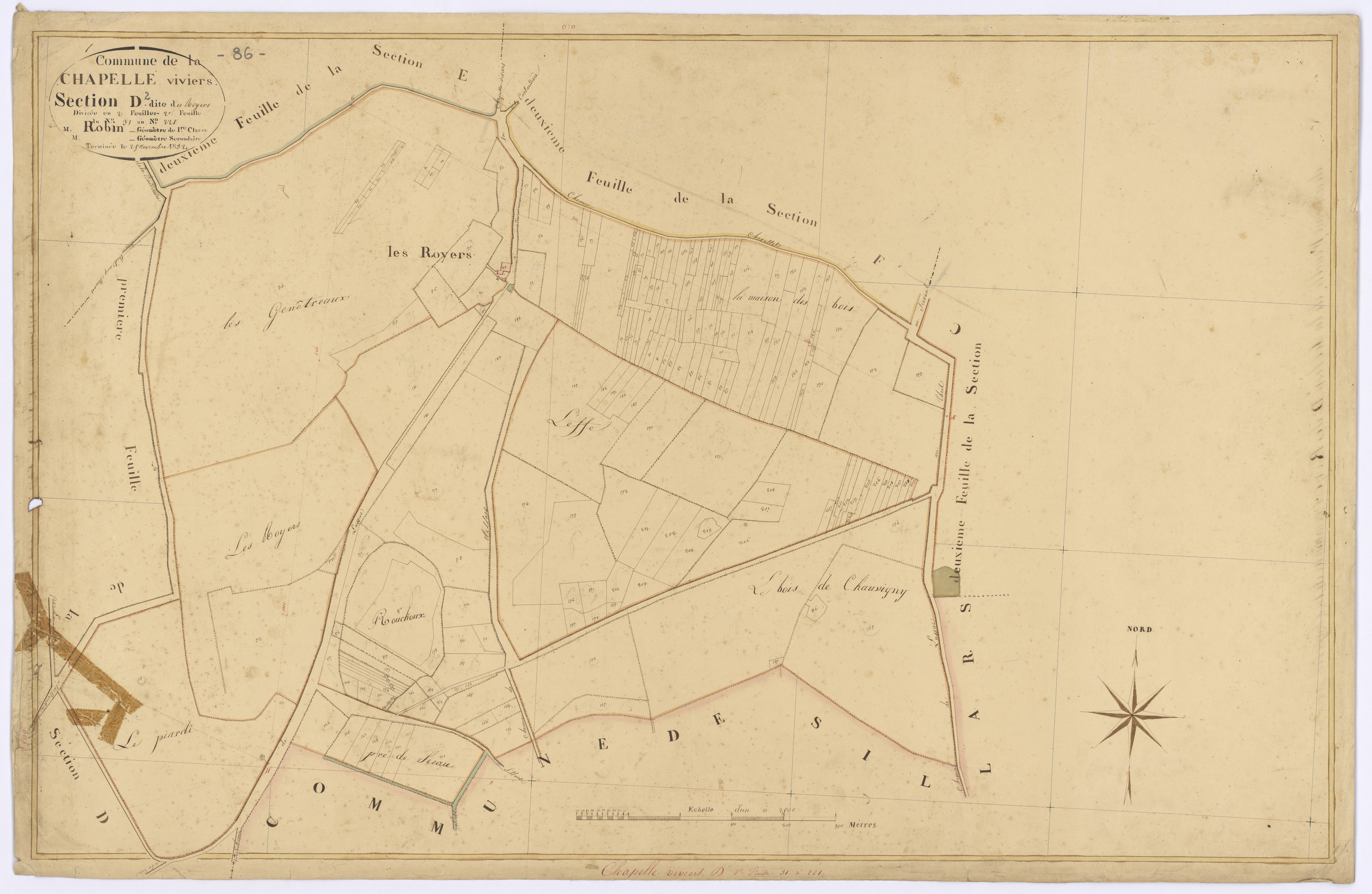 Chapelle-Viviers - FRAD086_cadastre Plans 