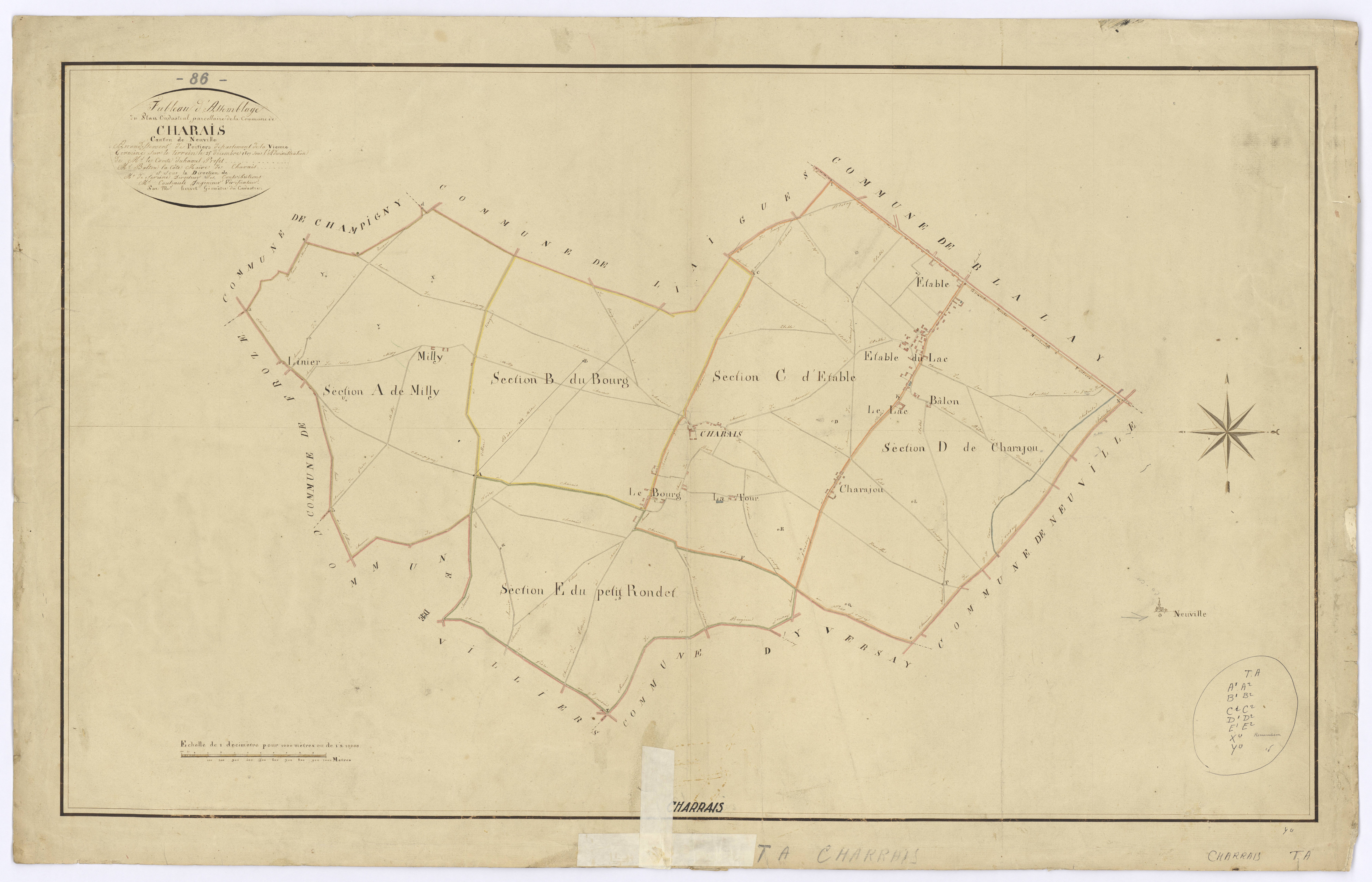 Charrais - FRAD086_cadastre Plans 