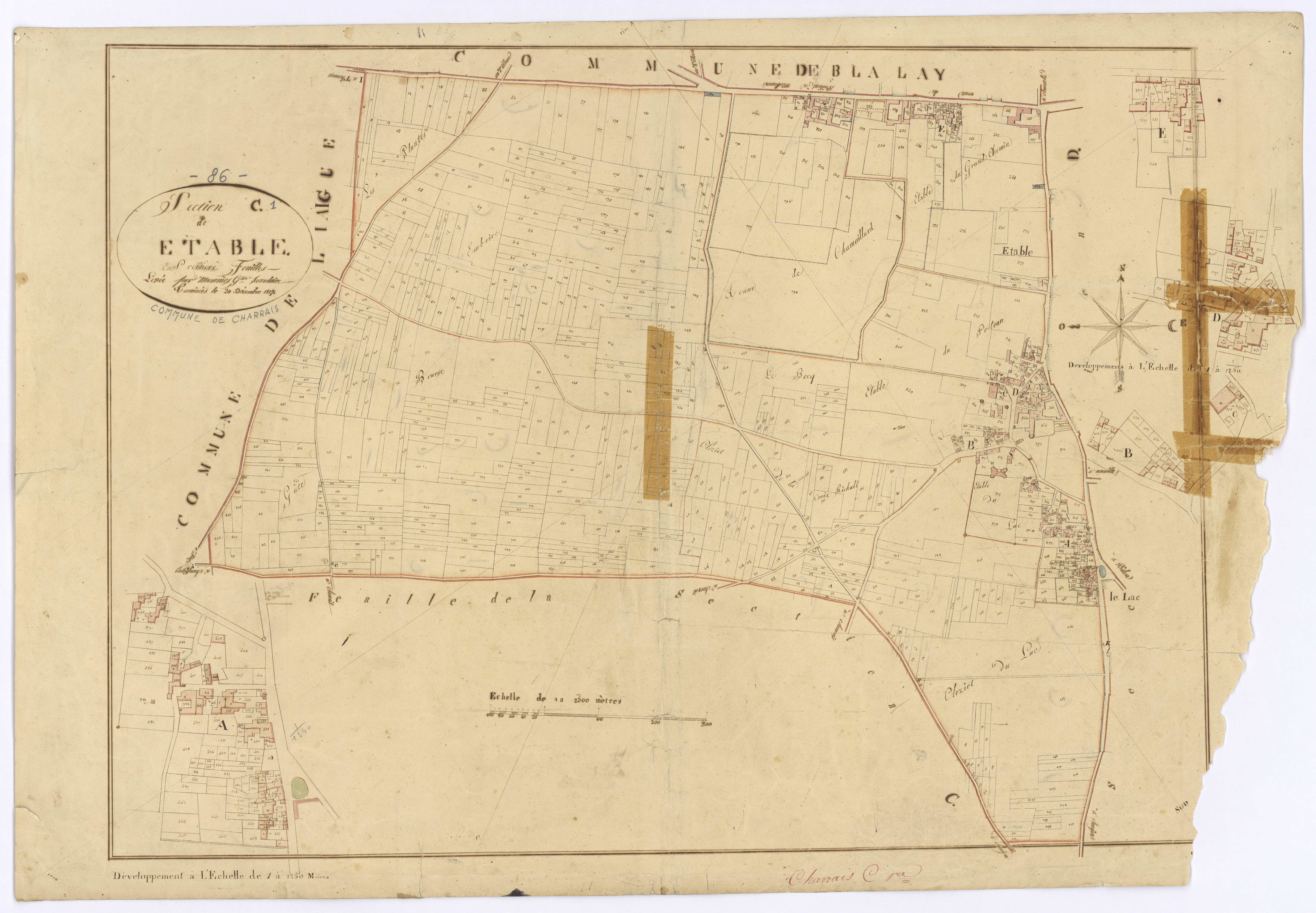 Charrais - FRAD086_cadastre Plans 