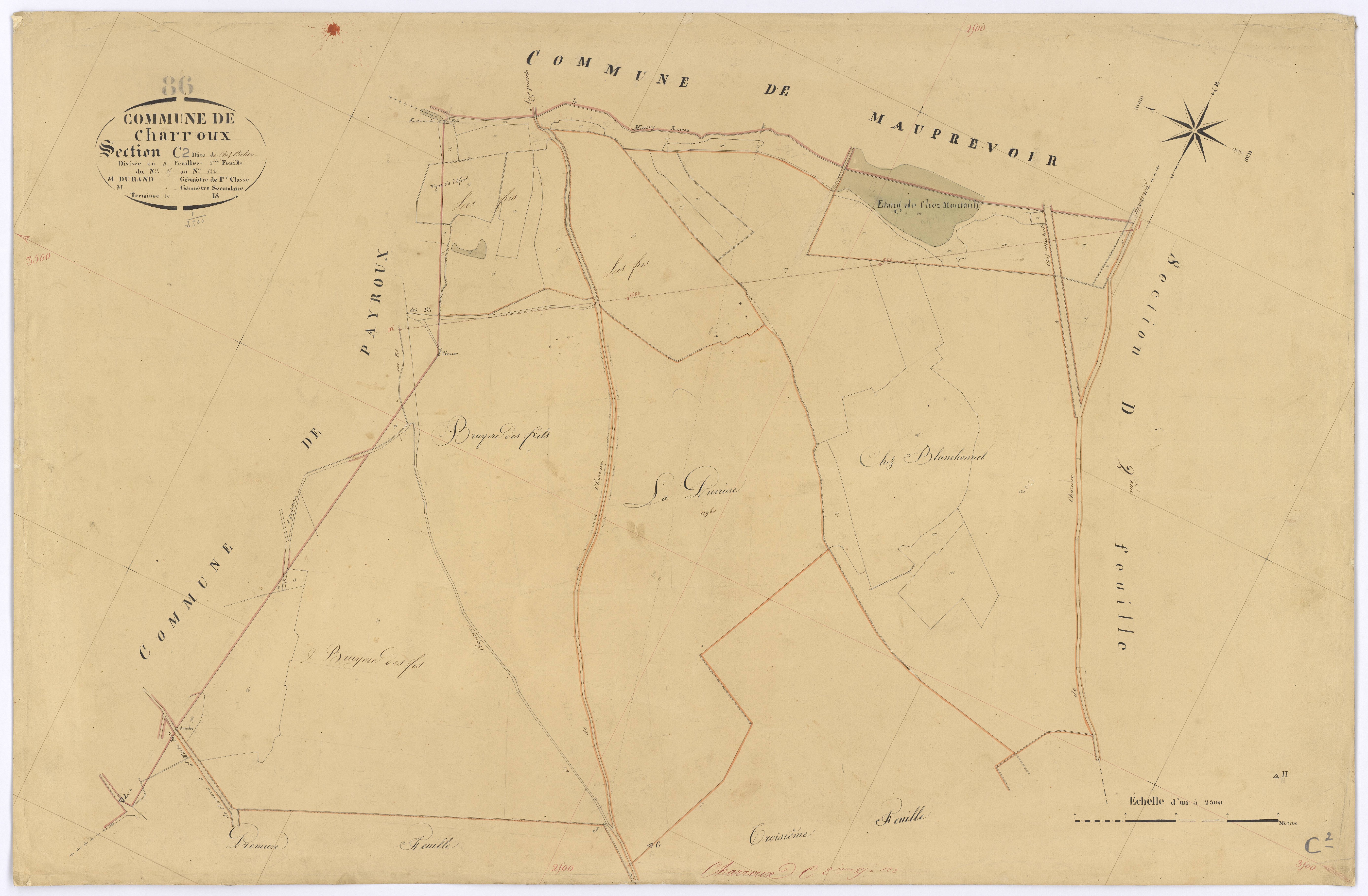 Charroux - FRAD086_cadastre Plans 