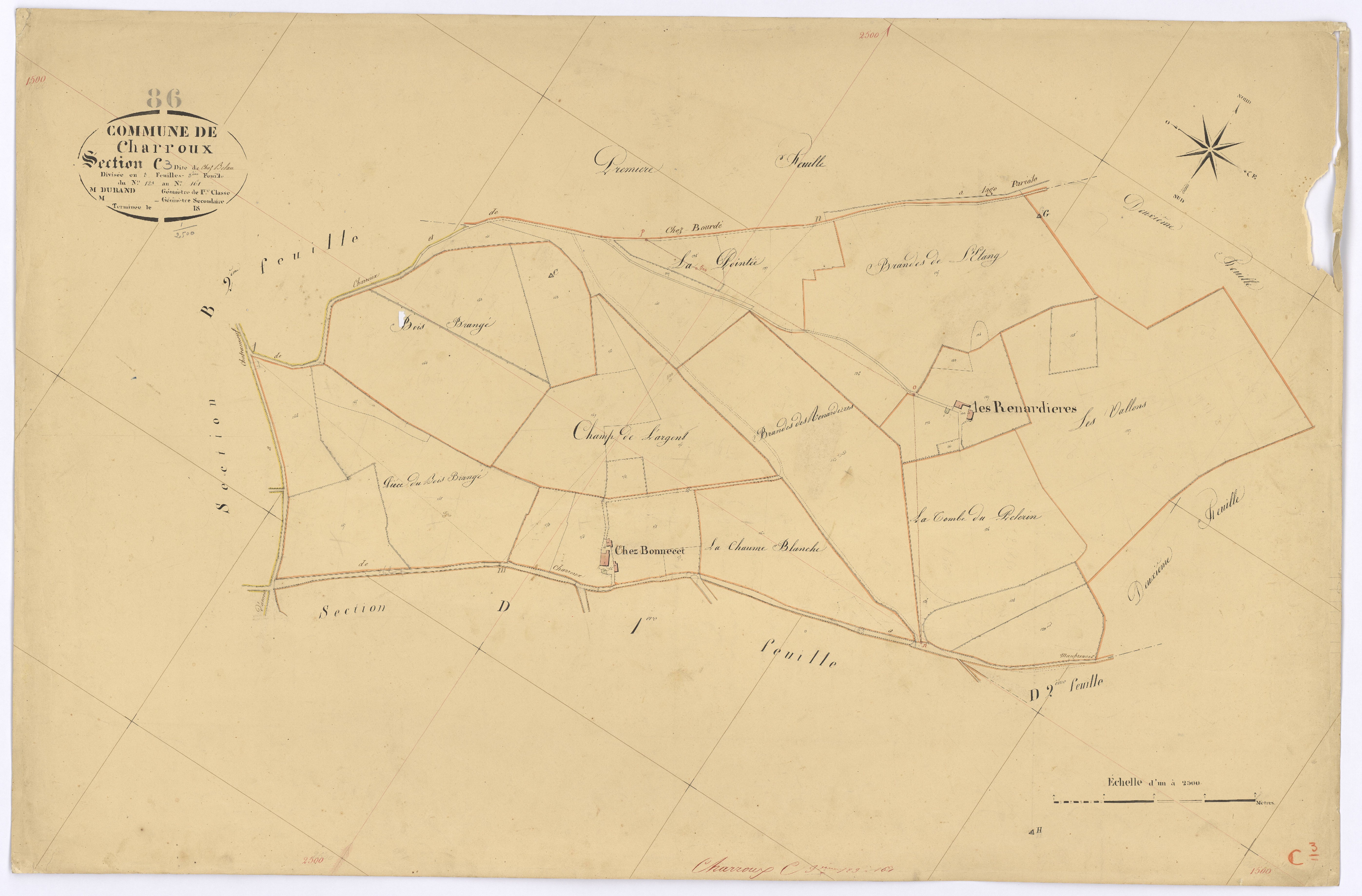 Charroux - FRAD086_cadastre Plans 