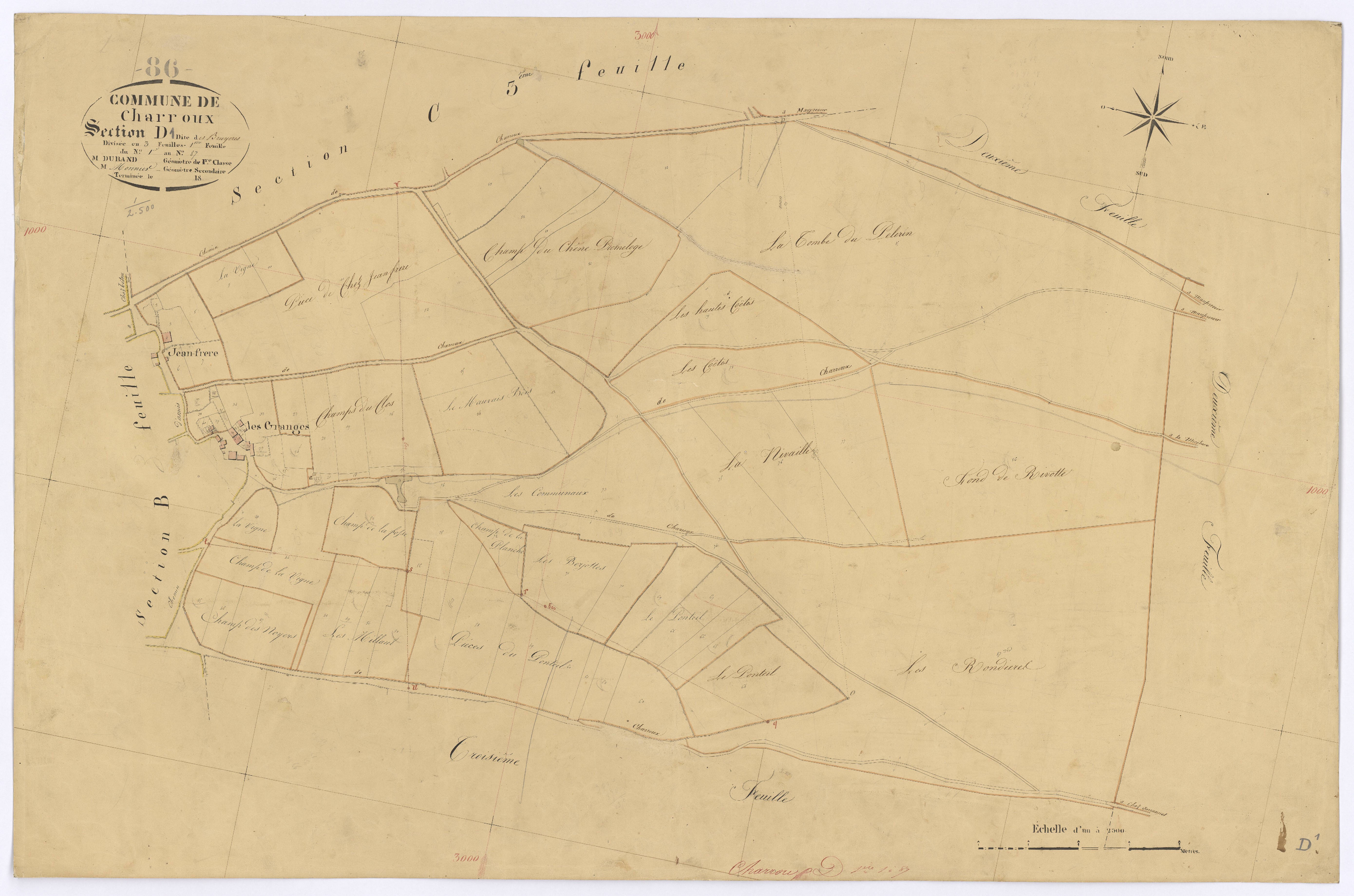 Charroux - FRAD086_cadastre Plans 