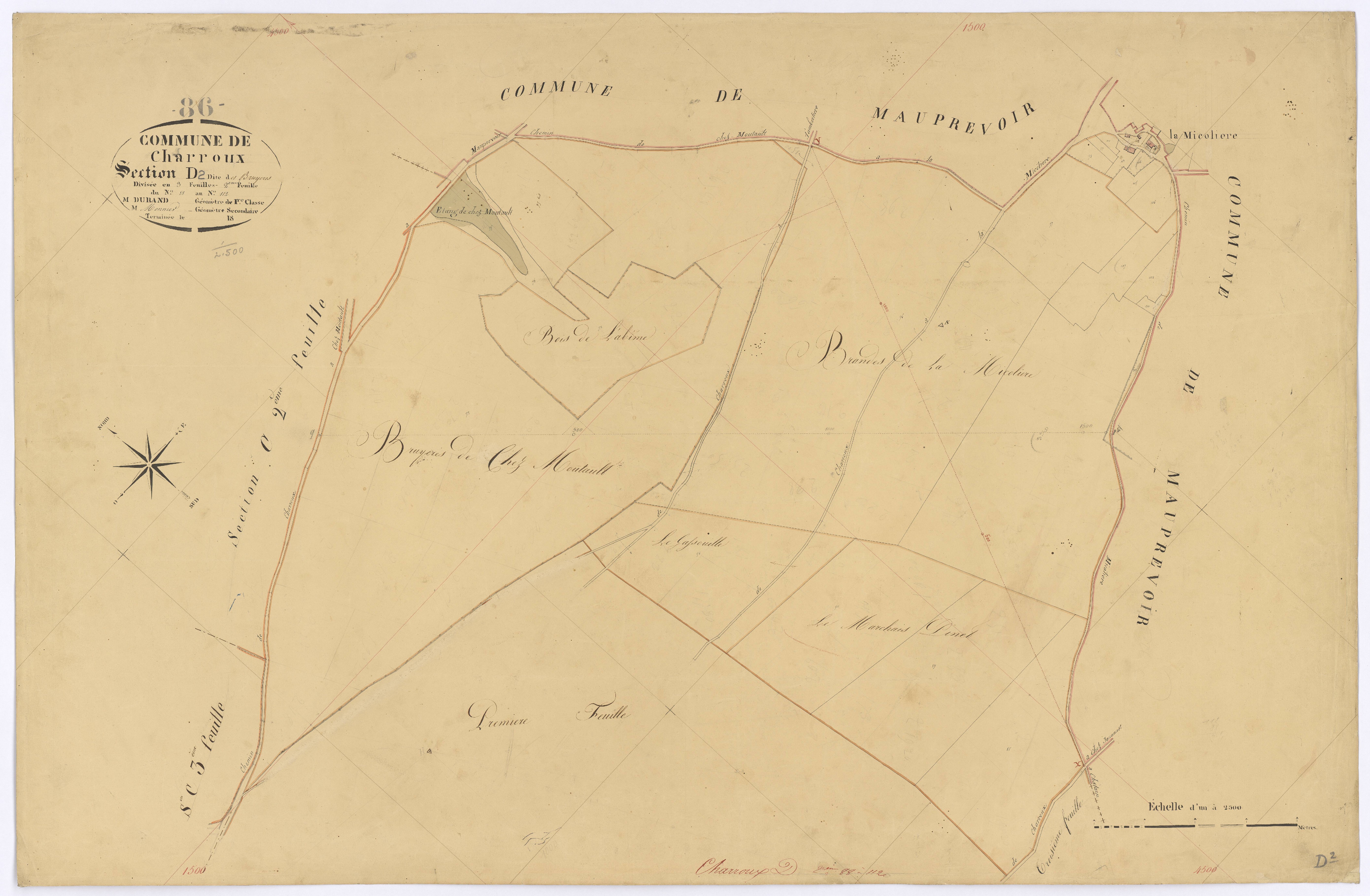 Charroux - FRAD086_cadastre Plans 